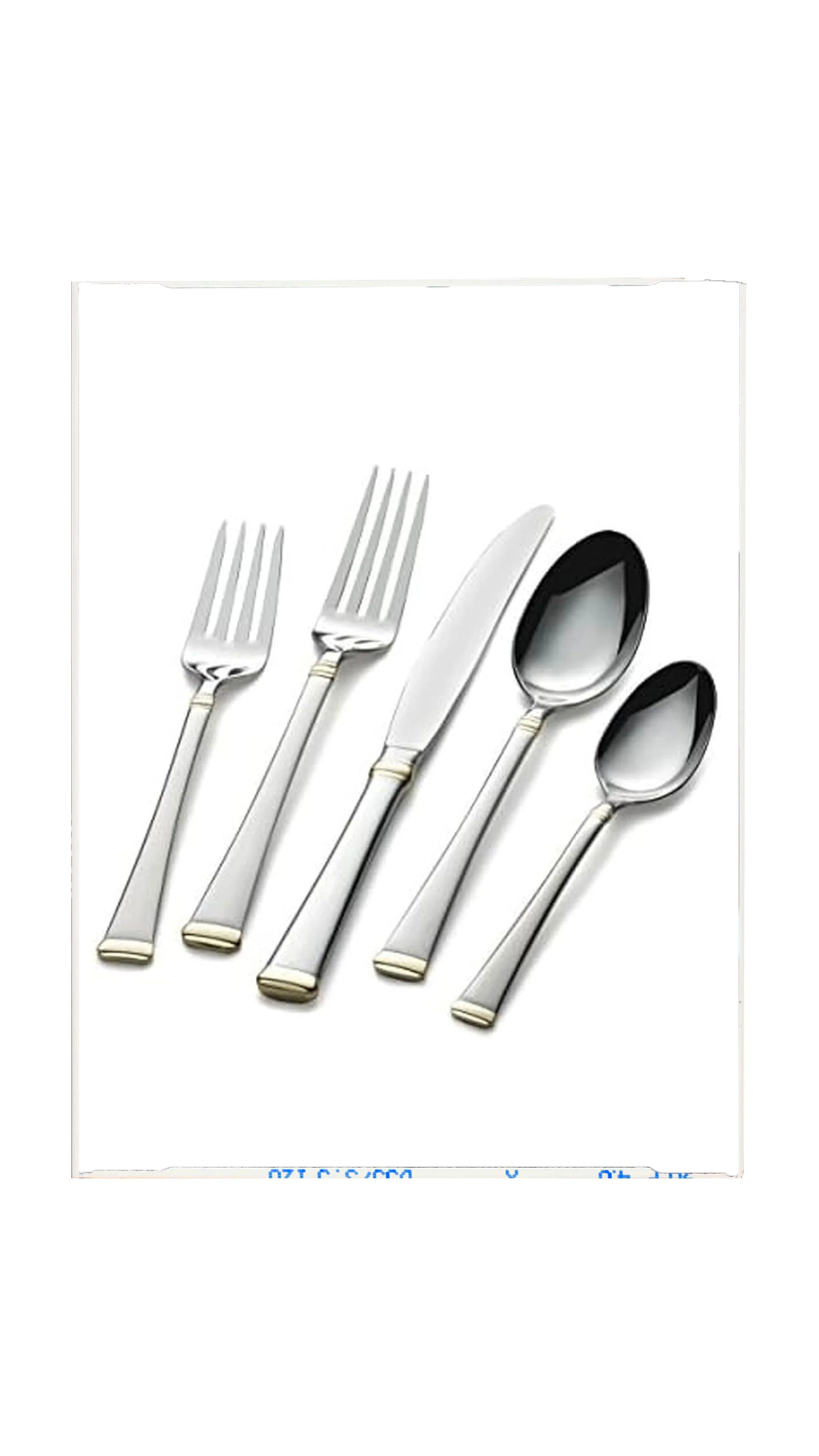 Gold Accent Flatware Set