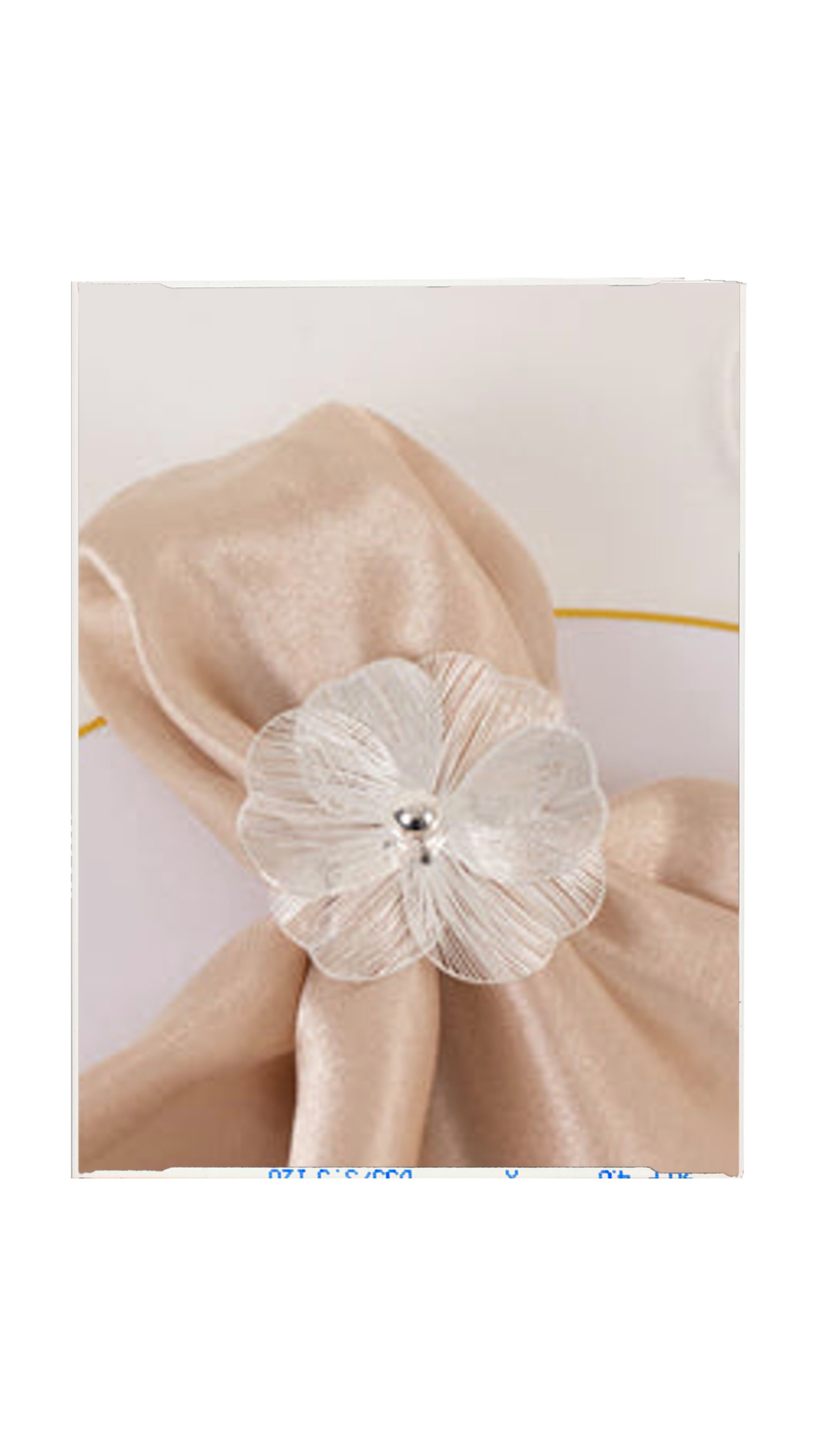 Silver Flower Napkin Rings