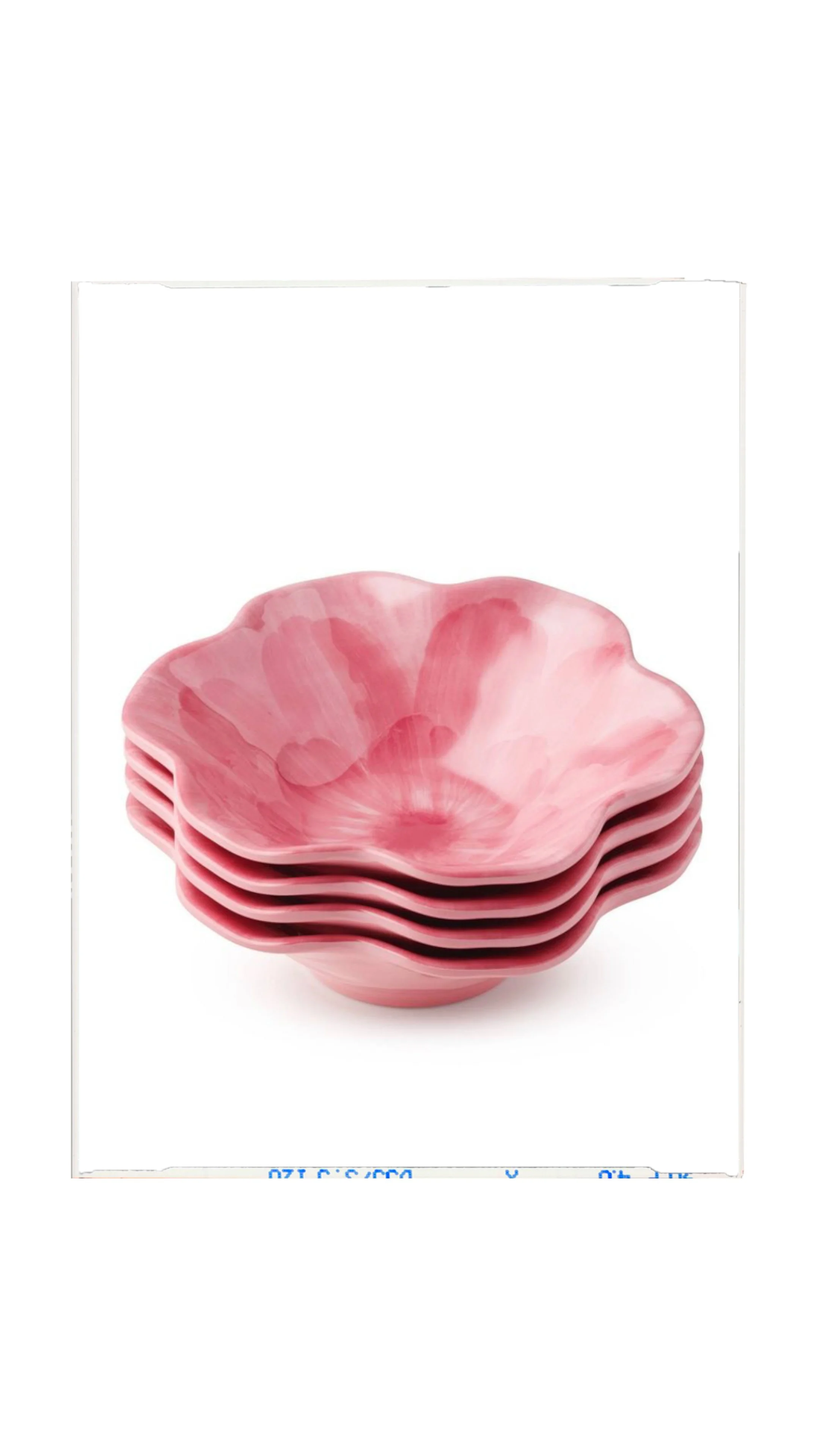 Pink Flower Melamine Bowls