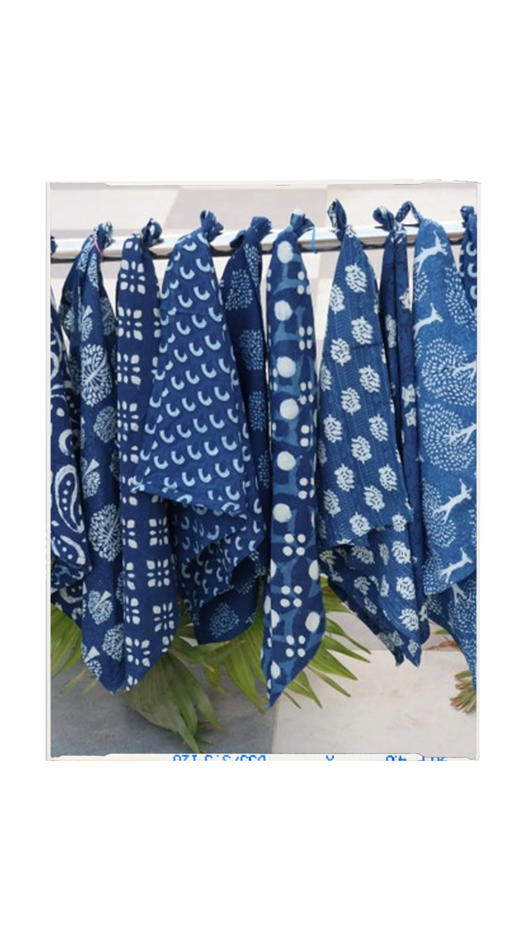 Blue Assorted Block Print Napkin Set