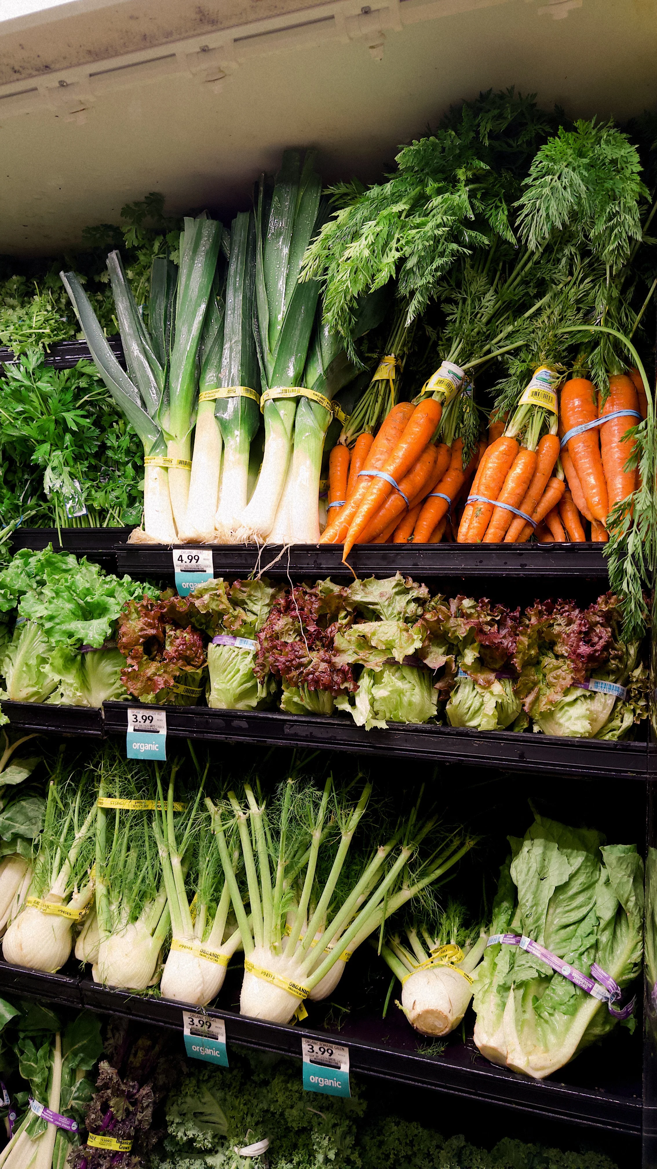Athlete-friendly grocery store tour helping clients shop for balanced performance nutrition foods