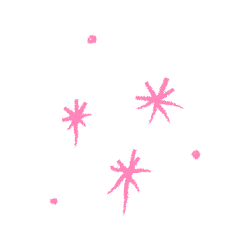 Pink stars doodled.