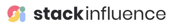 Stack Influence logo with colorful overlapping circles and black text