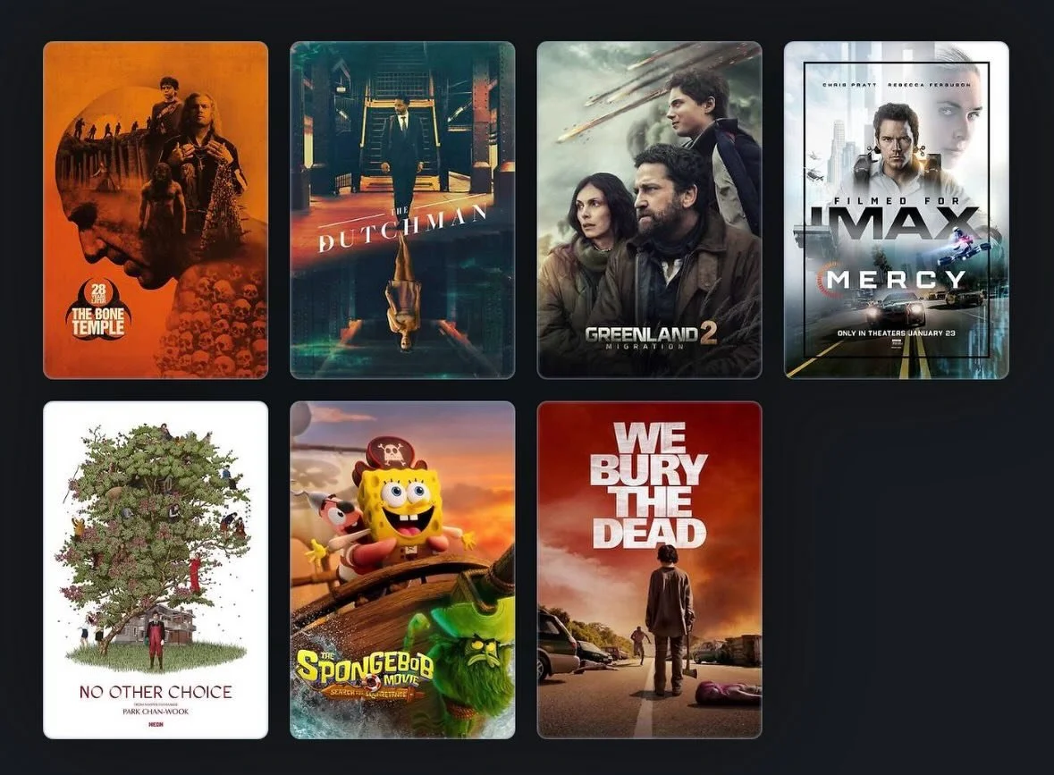 January Wrap-up
- 7 movies seen
- 6 different theaters

#tourdecinemas #januarymovies #movies