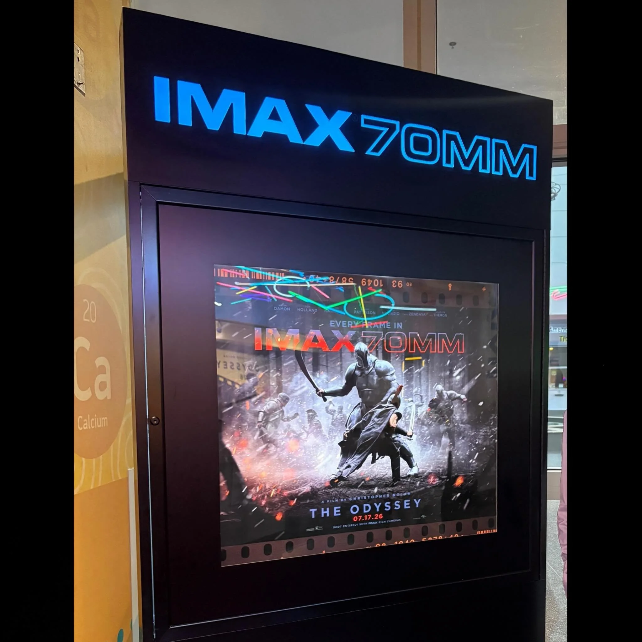 Opening night of The Odyssey in IMAX 70mm at the AutoNation IMAX Theater at the Museum of Discovery and Science in Fort Lauderdale, FL

#imax #imax70mm #theodyssey