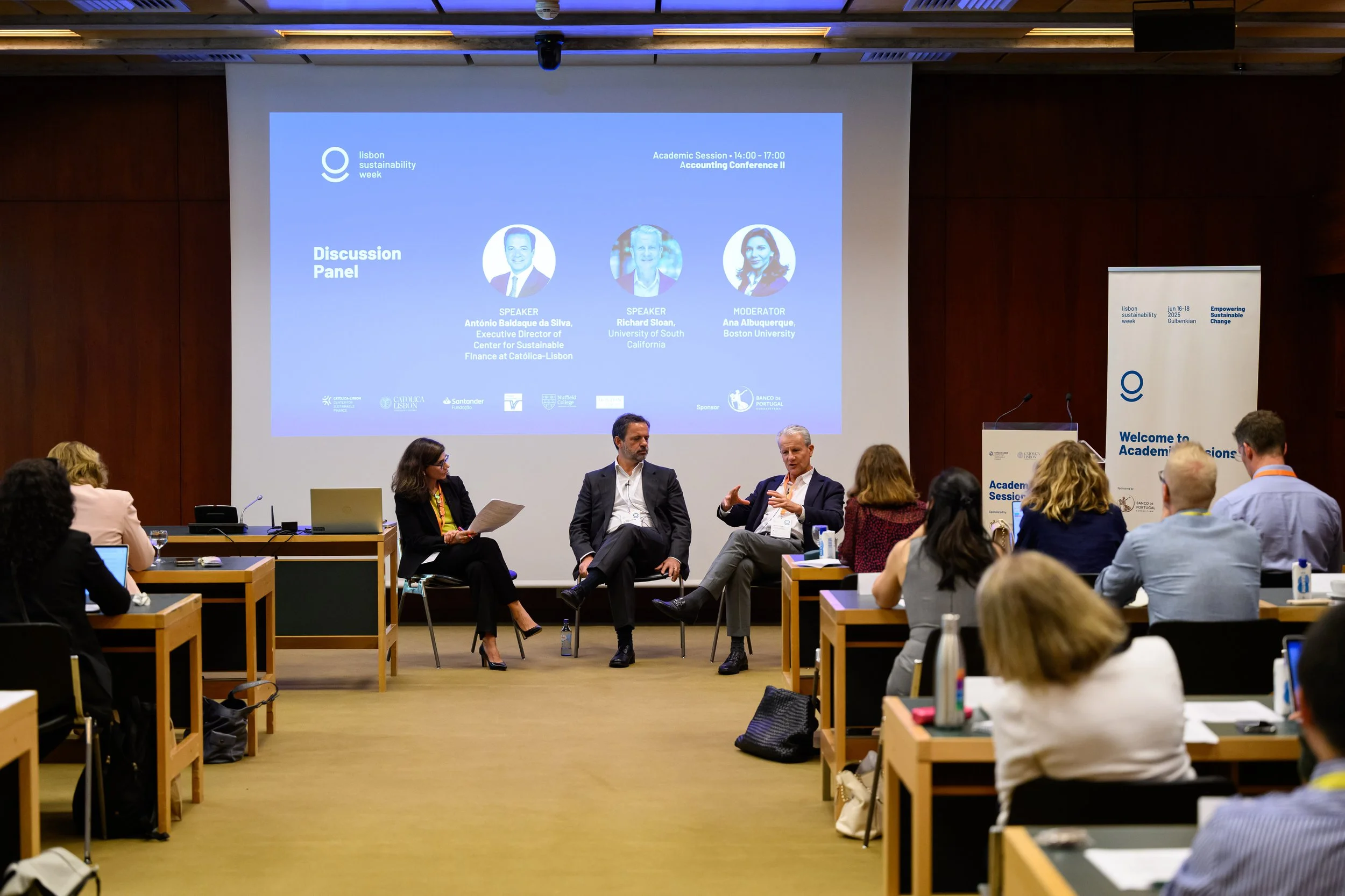 Accounting Conference Discussion Panels at Academic Sessions Lisbon Sustainability Week by Center for Sustainable Finance at Católica-Lisbon