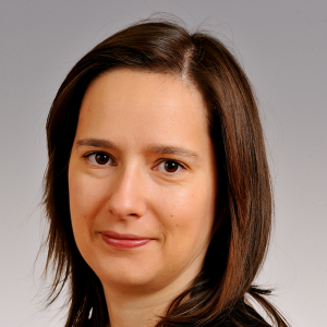 Portrait of a woman with dark hair