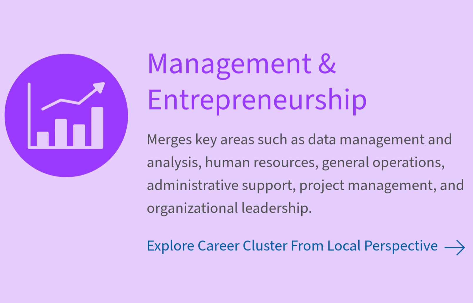Management and Entrepreneurship careers that lead organizations, solve problems, and create new opportunities.