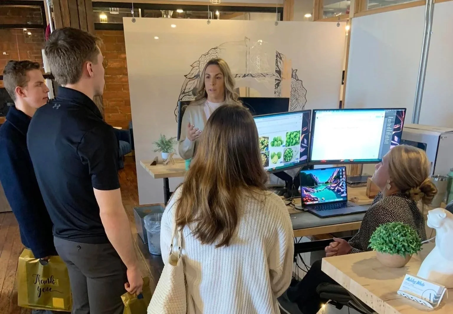 AR Marketing hosting students for Career Expo.