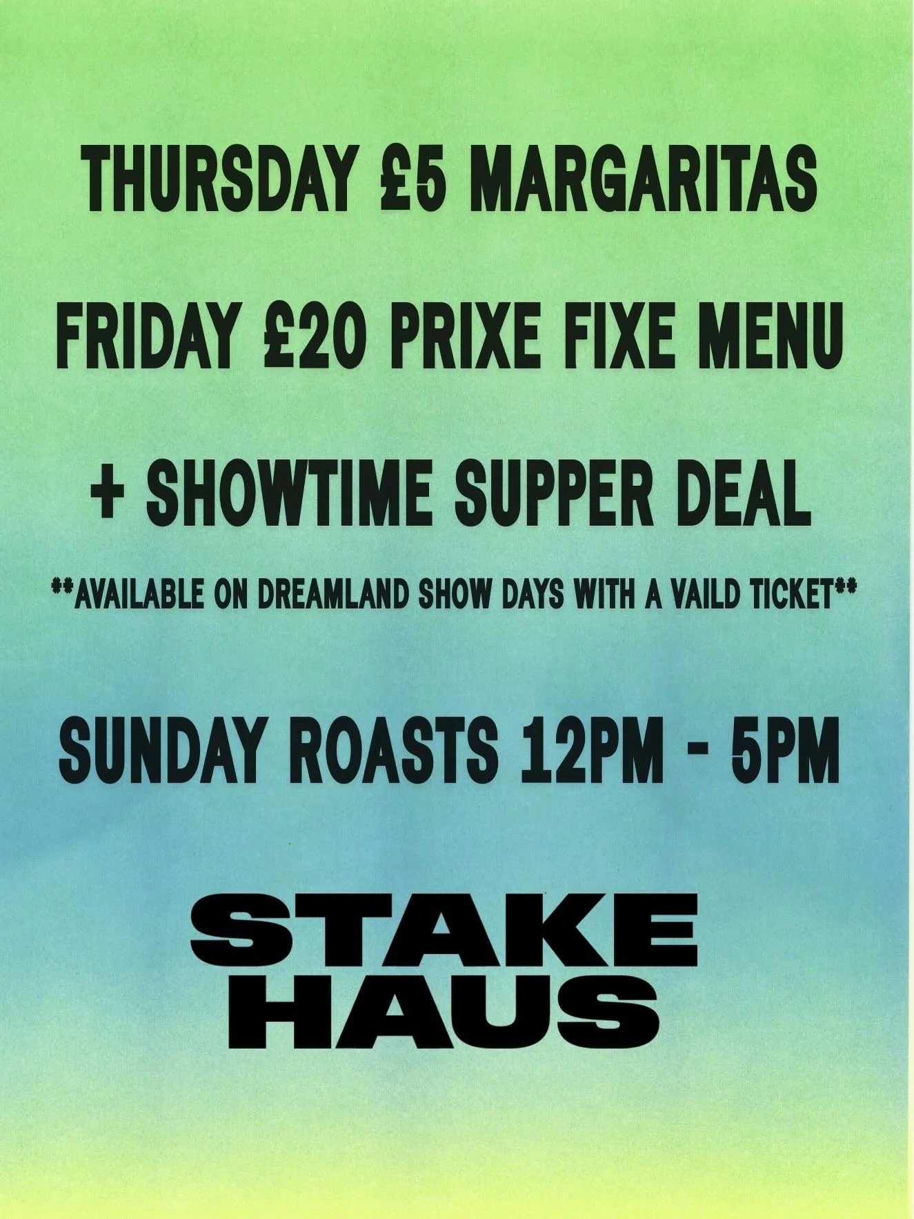 Dinner, side, sauce and drink for &pound;20 TONIGHT!!? 🍽️ 
@stakehaus_margate