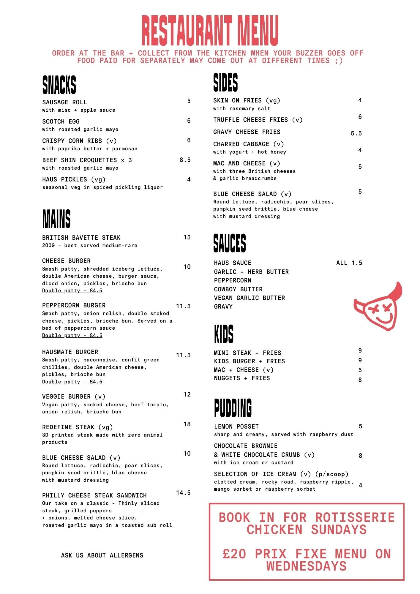 FOOD — Cinque Ports