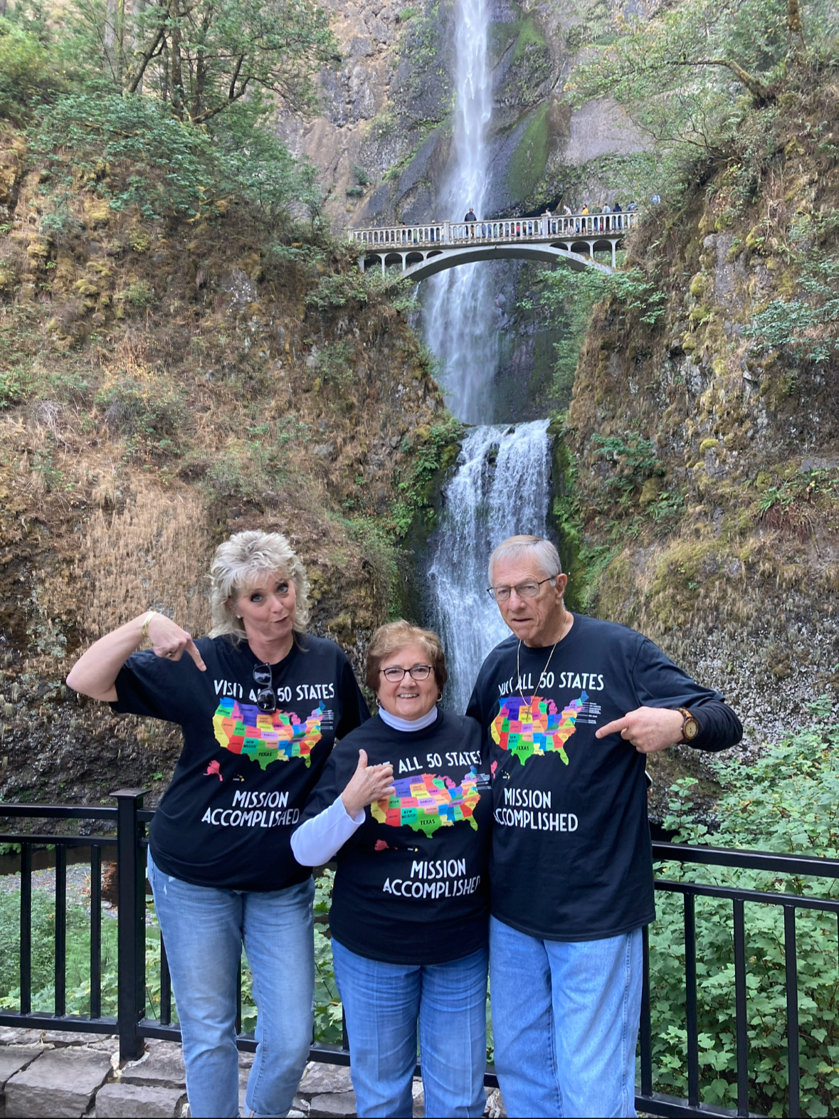 Suzanne cleared all 50 states with her parents in Portland, Oregon