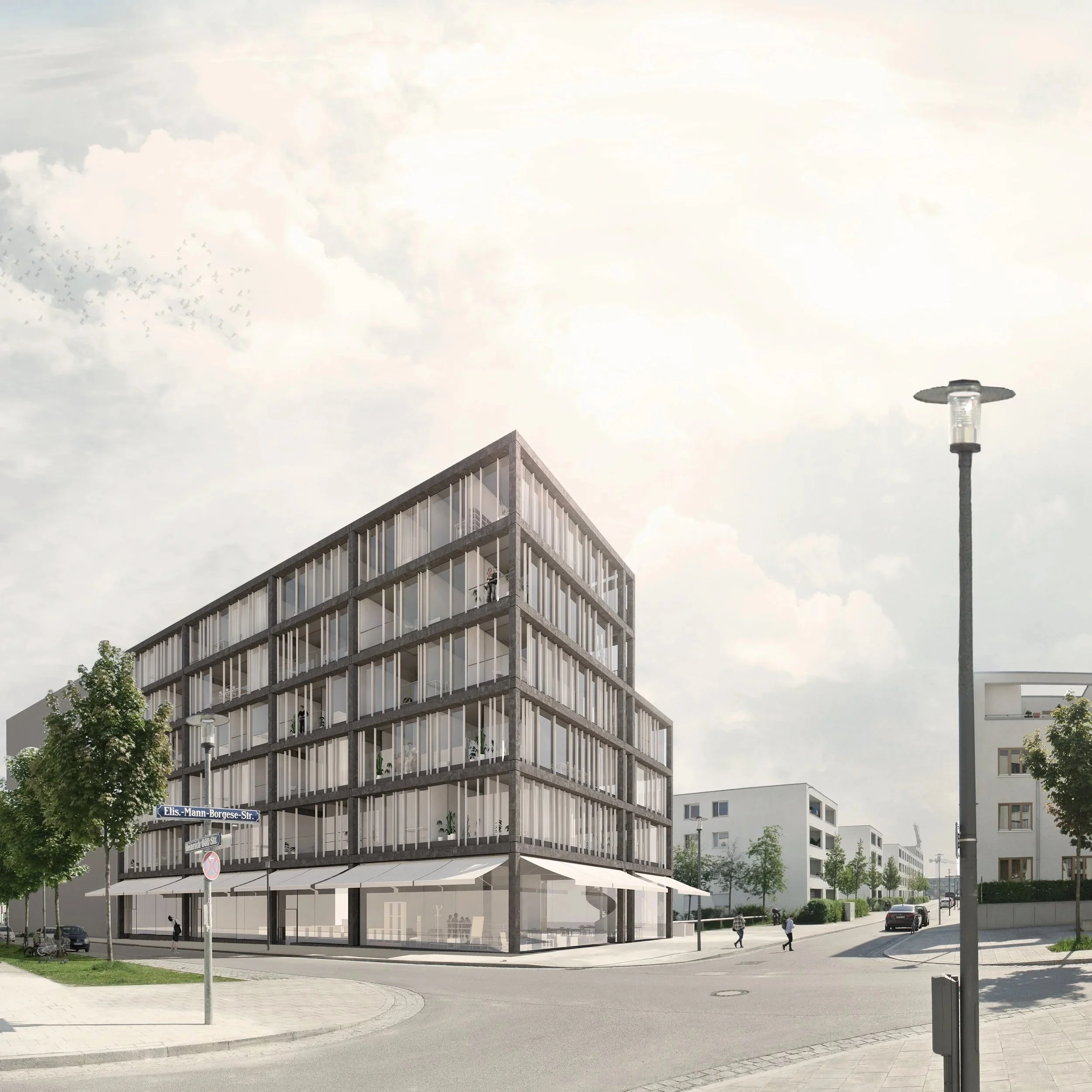 Wettbewerb "Elementare Addition" für die Genossenschaft San Riemo in München (DE)