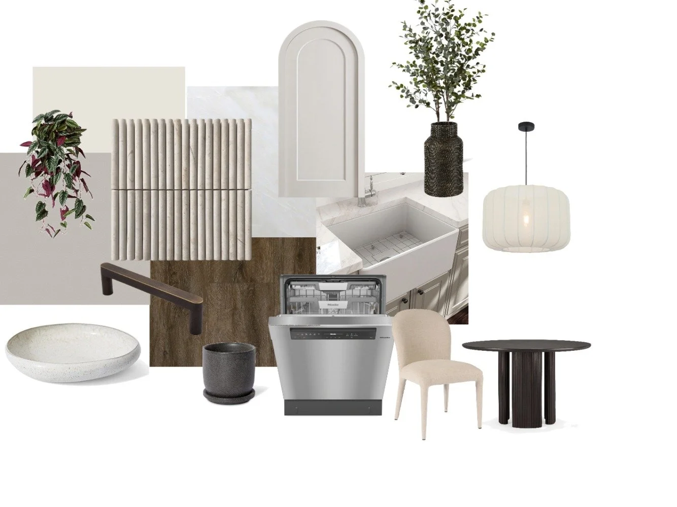 Created on Style Source Book- a kitchen designed with more of a calm feel to it. Played around with matching darker woods with lighter cabinets/ accents. 