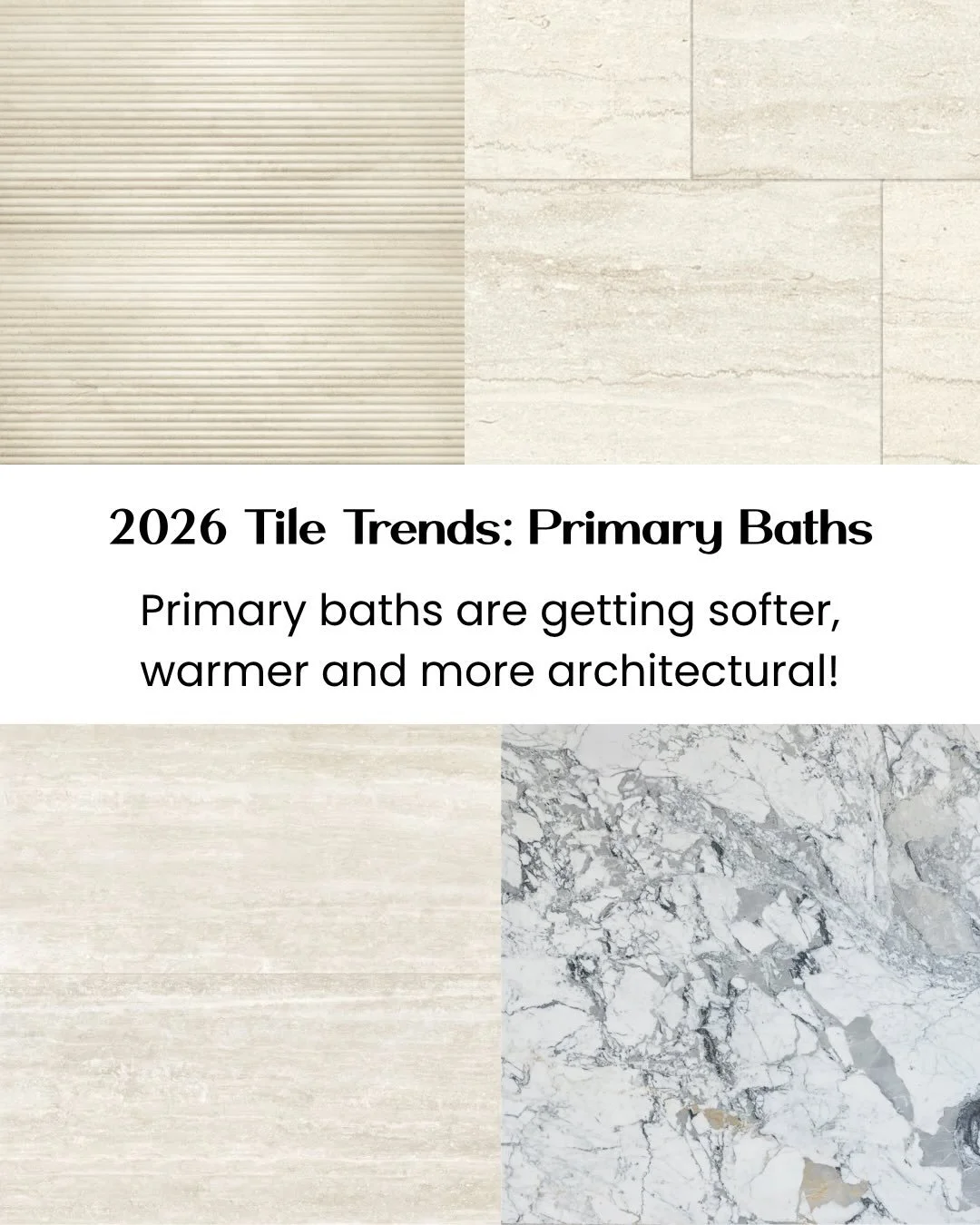2026 primary bath design trends are shifting away from statement tiles and toward spaces that feel warmer, softer and more architectural

Instead of a bold feature wall, we&rsquo;re seeing a shift toward spaces that feel softer, warmer, and more arch