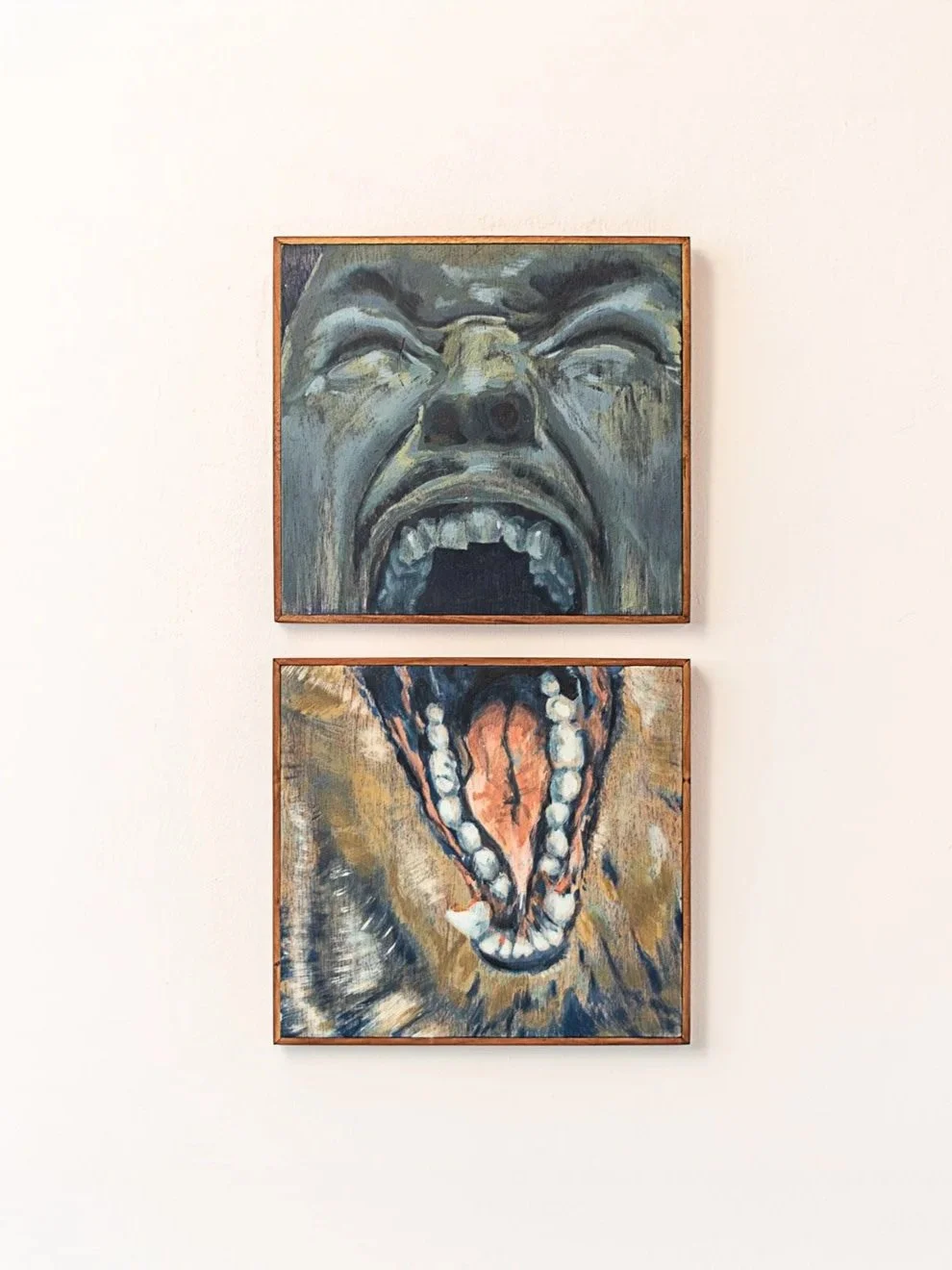 Espasmo.
Acrílico sobre madera. 
80cm x 37cm.