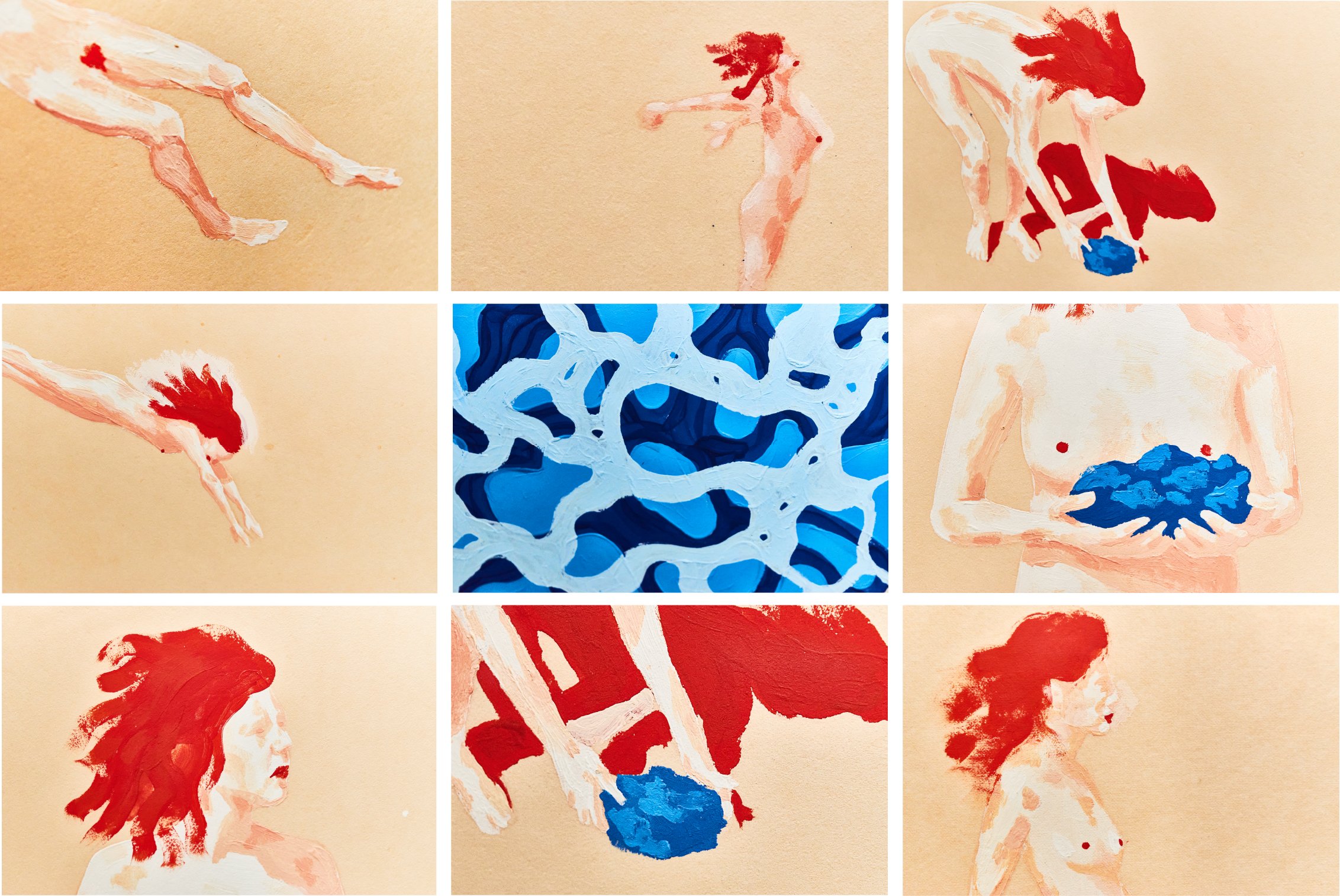  Acrílico y grafito sobre papel artesanal 35 cm x 22cm, 2023
