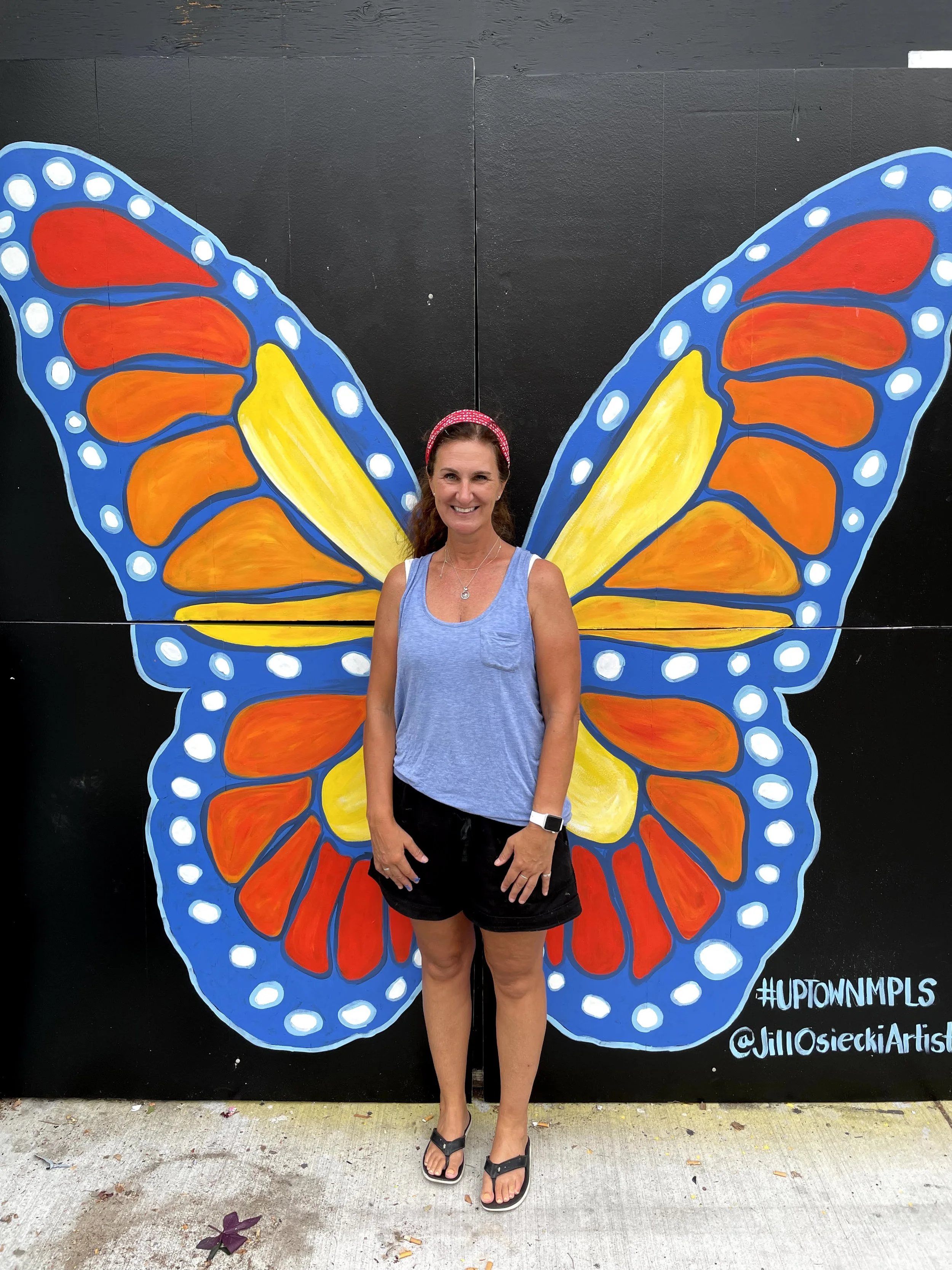 Butterfly mural by Jill Osiecki