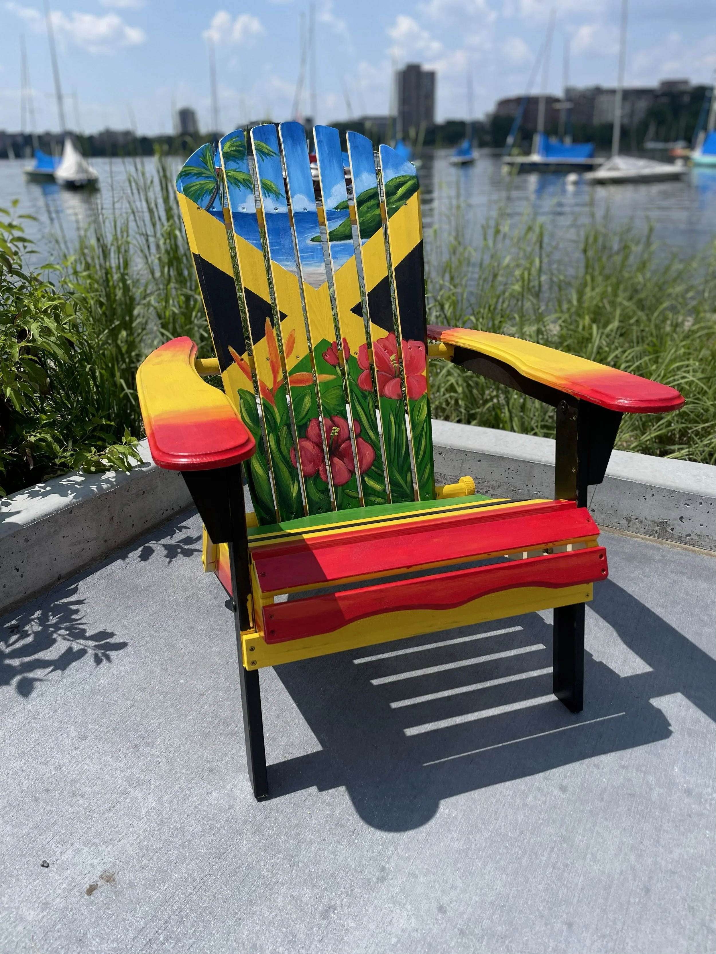 Painted Adirondack by Jill Osiecki