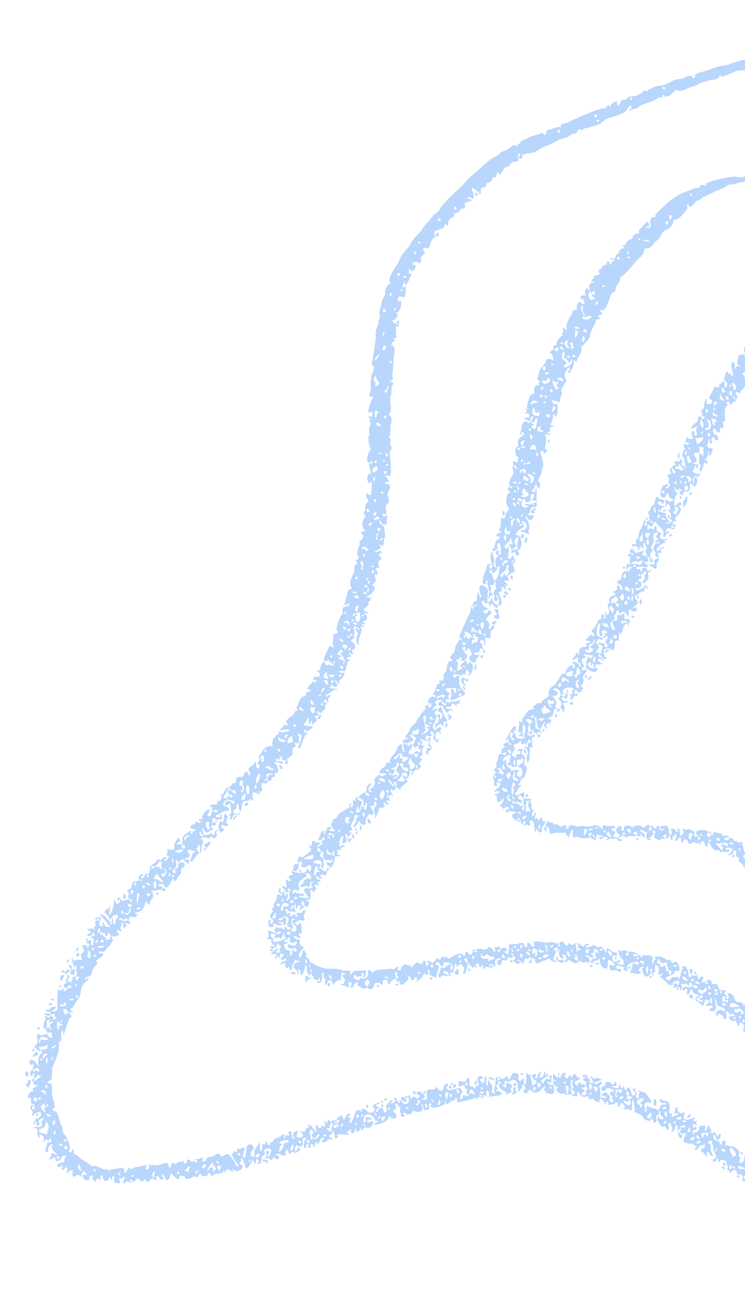 Close-up of the blue, circular waves on a blank background