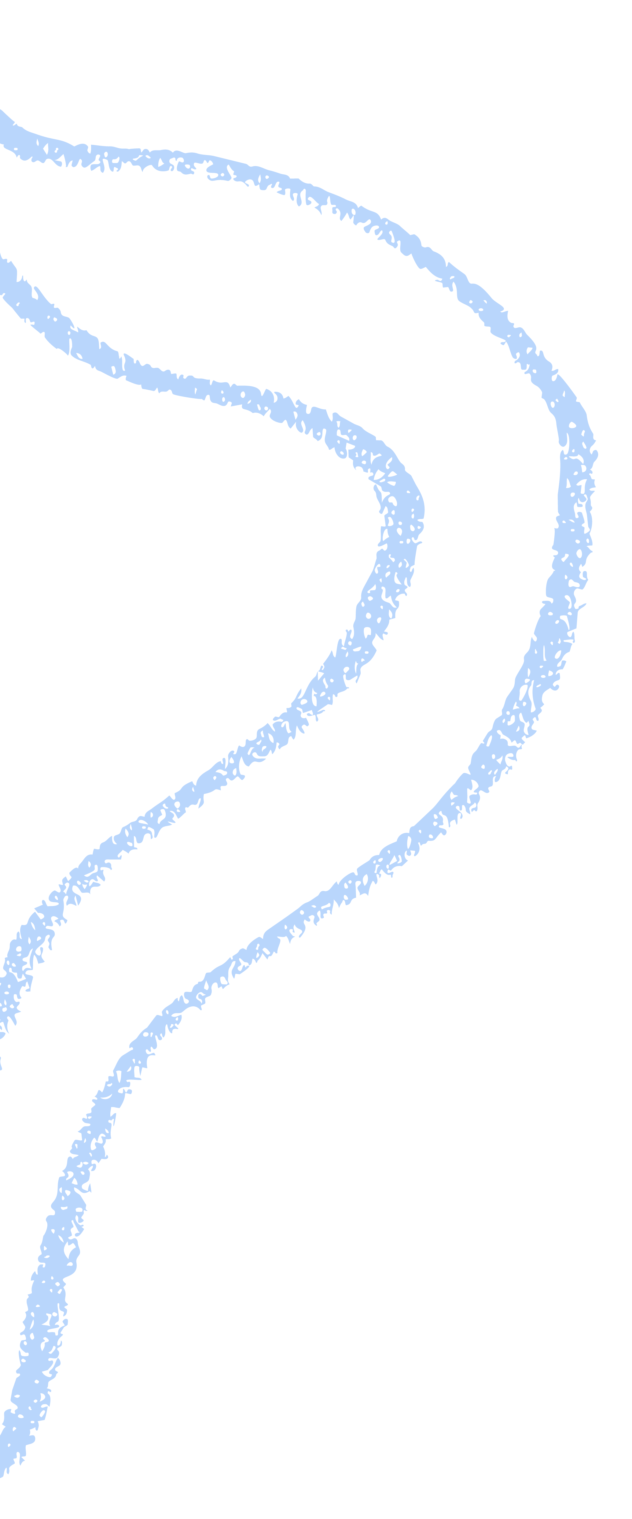 Close-up of the blue, circular waves on a blank background