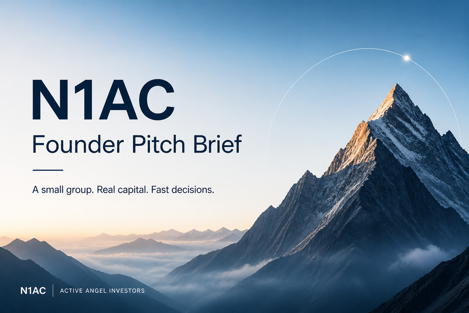 N1AC Founder Pitch Brief