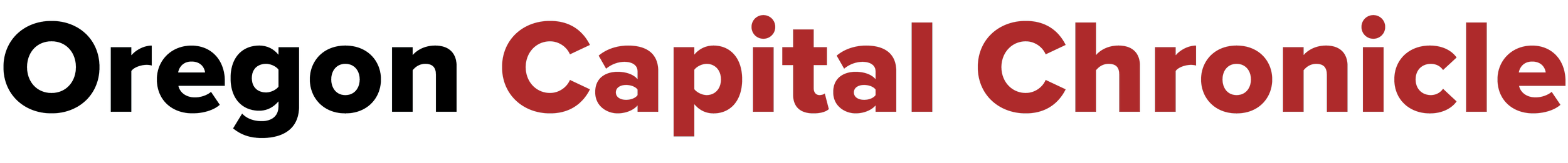 Logo of Oregon Capital Chronicle with the words 'Oregon' in black and 'Capital Chronicle' in red.