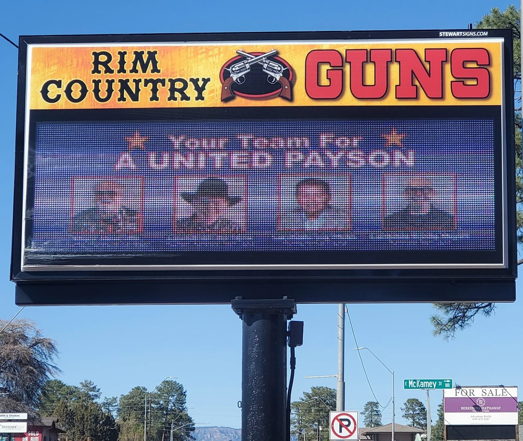 Candidates on Marquee at Rim Country Guns