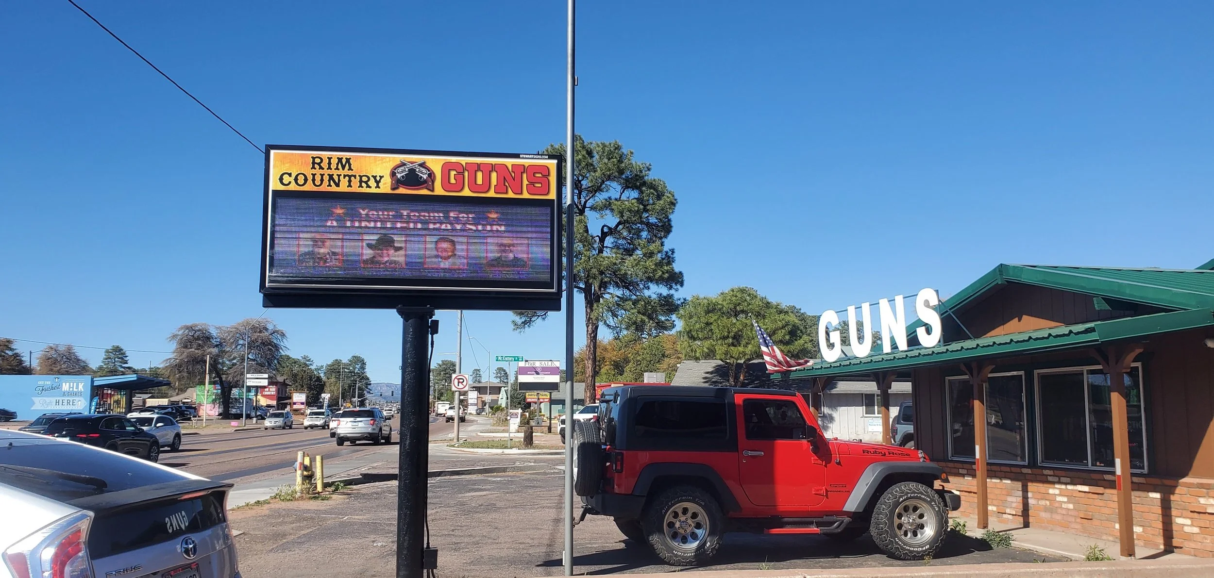 Candidates on Marquee at Rim Country Guns