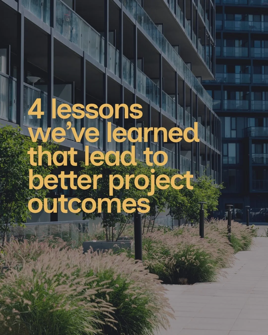 In landscape architecture, great design starts with great process. Here are 4 lessons that guide how we think, collaborate, and deliver better project outcomes. Work with us and see for yourself! 

#WLAM #landscapearchitecture