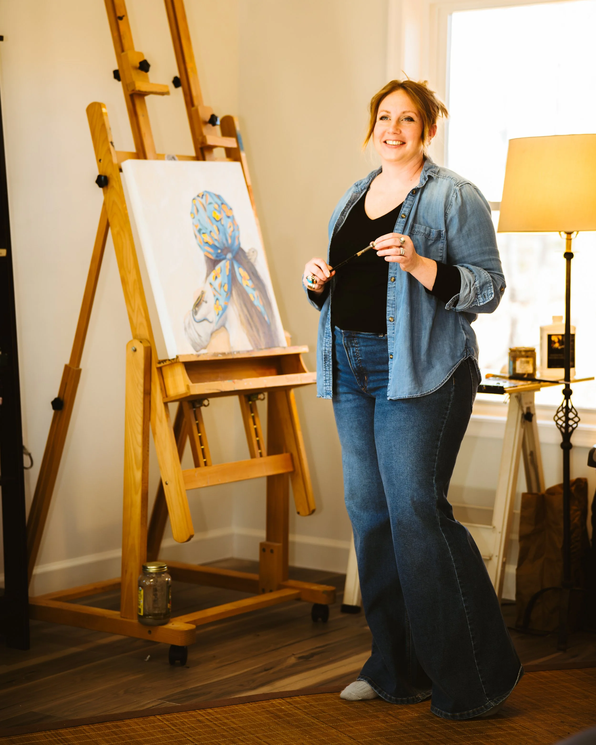 Portrait of a Painter - Winchester Portrait Photographer. 