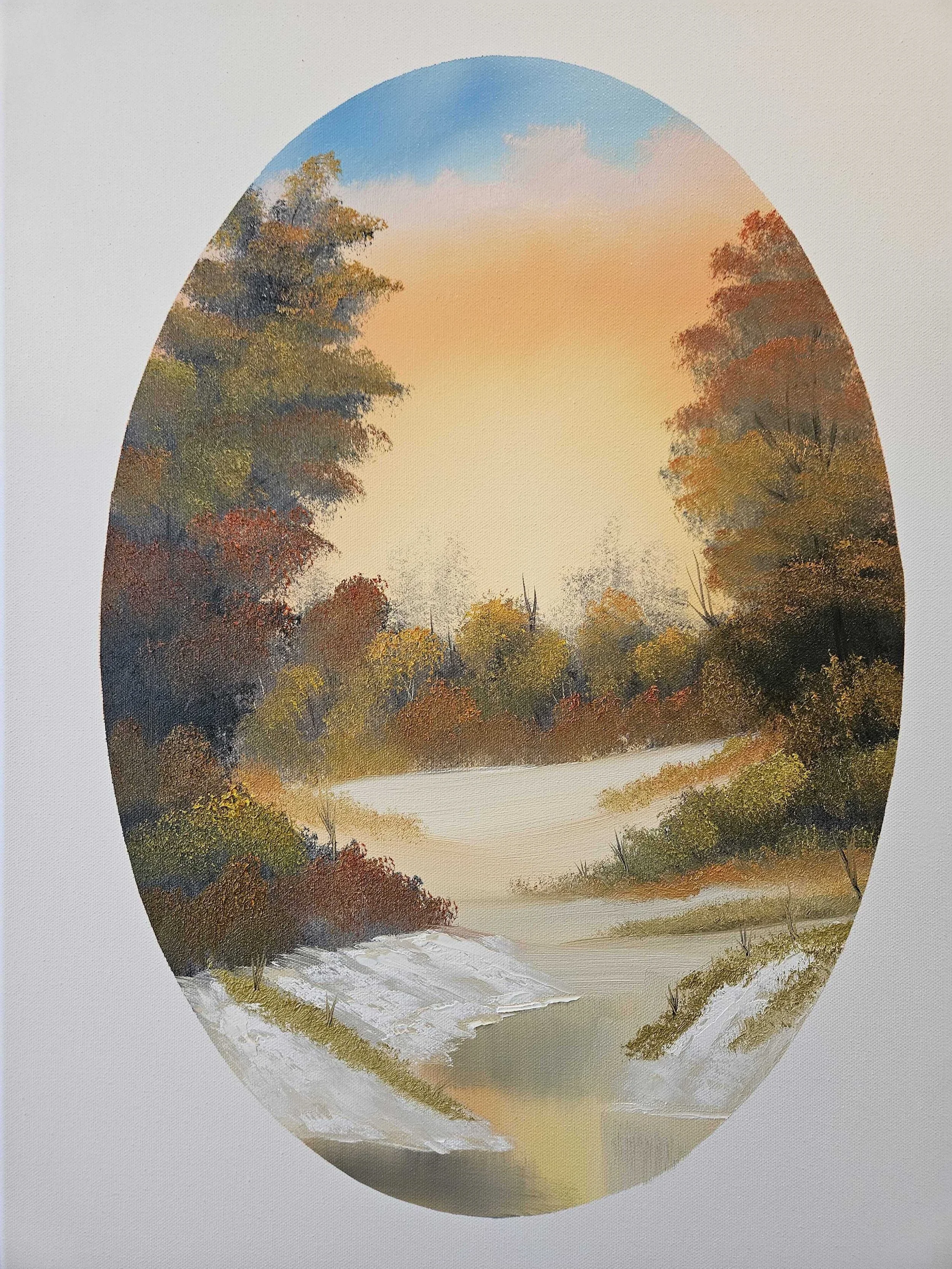 18x24 Oil on Canvas "Warm Winter Day"