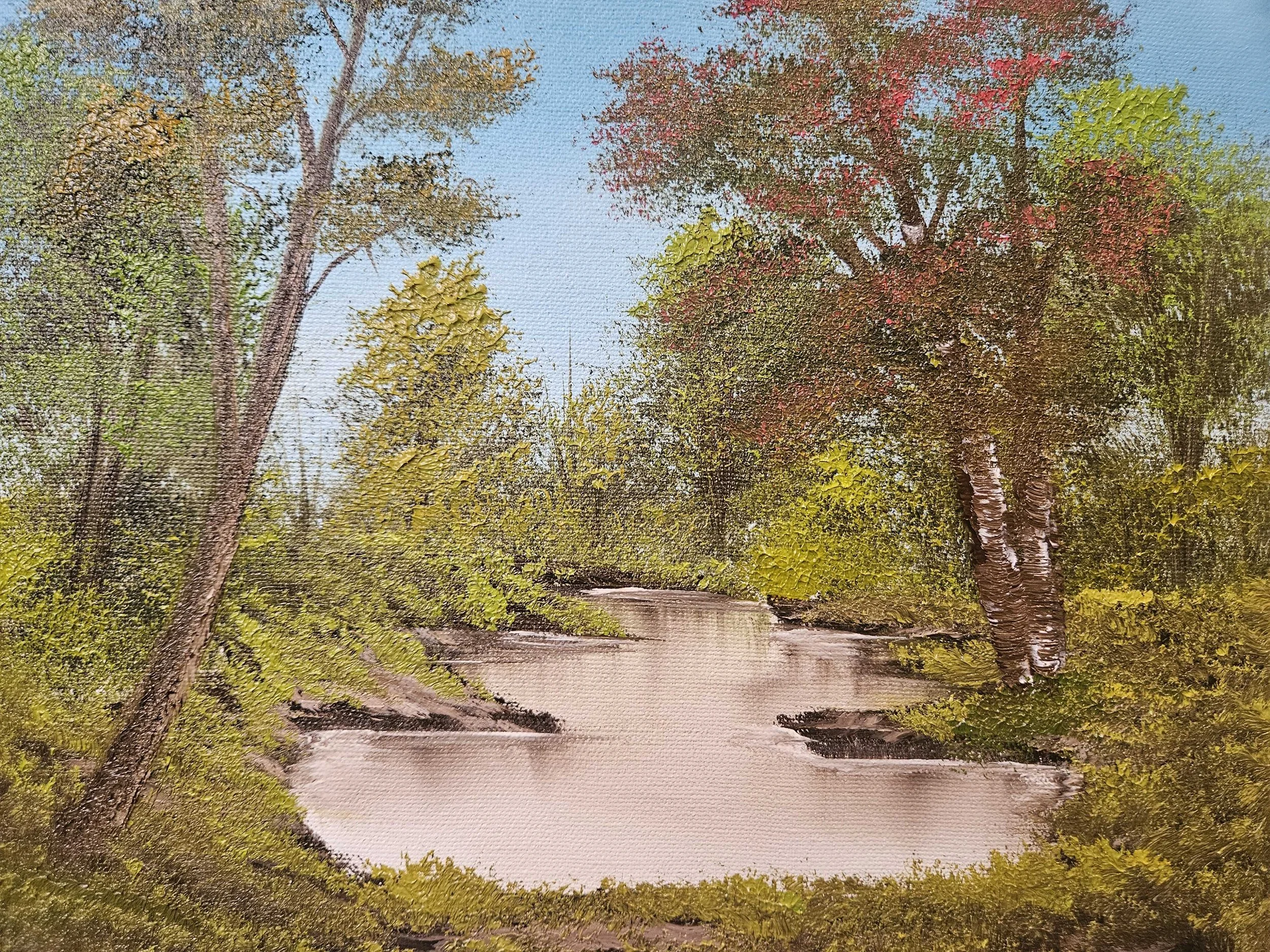 9x12 Oil on Canvas "Autumn Afternoon"