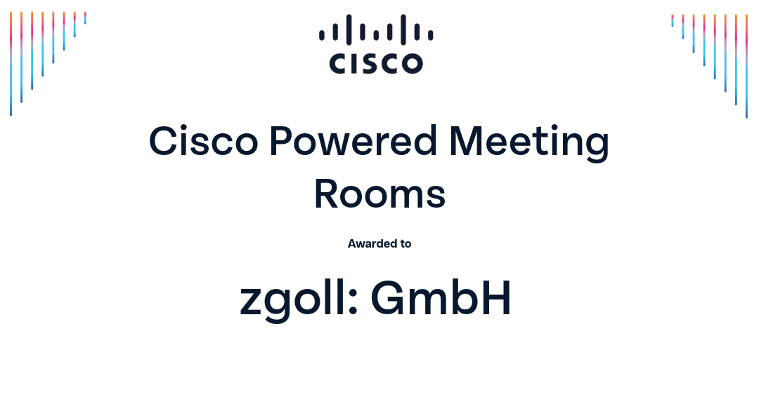 zgoll: ist Managed Services Provider für Cisco Powered Meeting Rooms