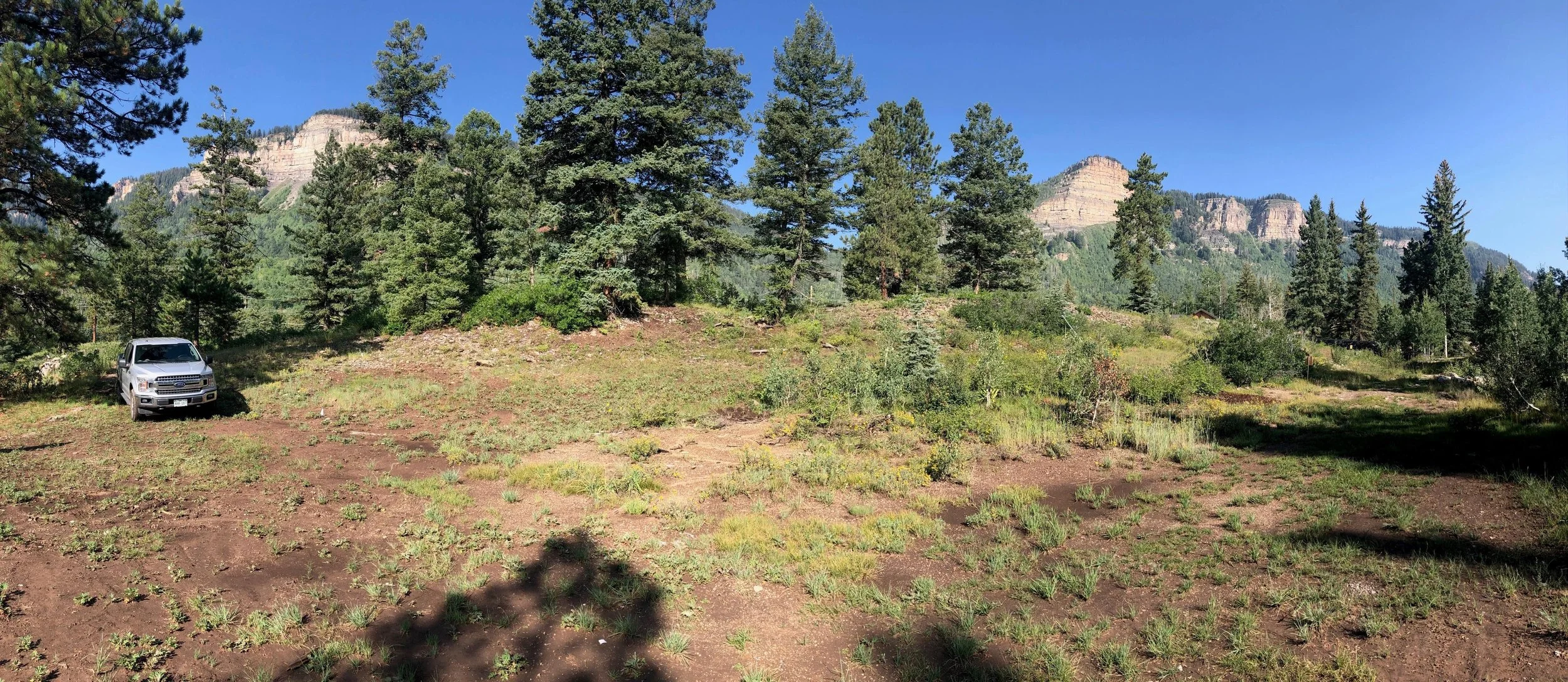 Onsite looking towards Castle Rock