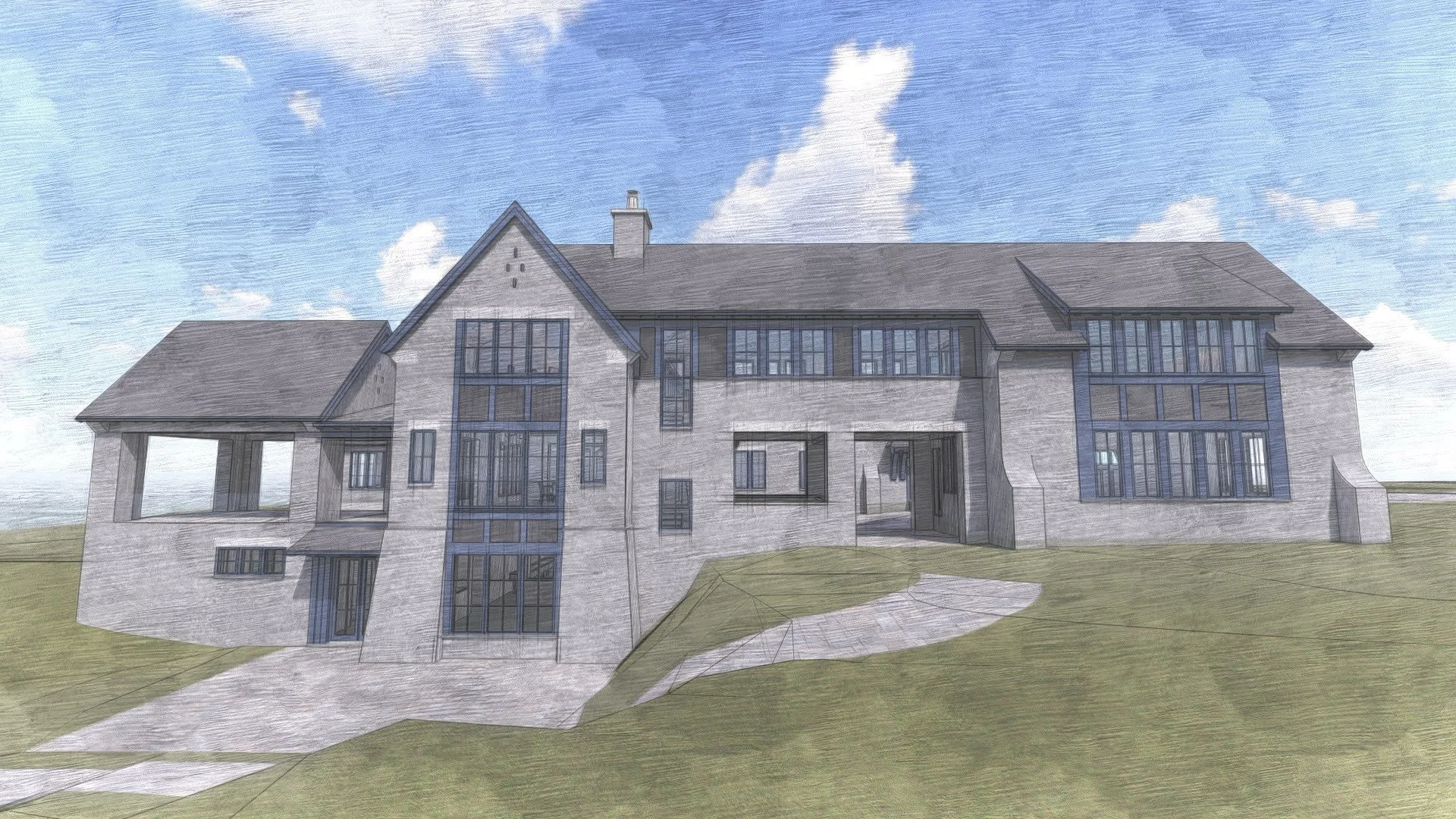 English Country Style on Little Traverse Bay