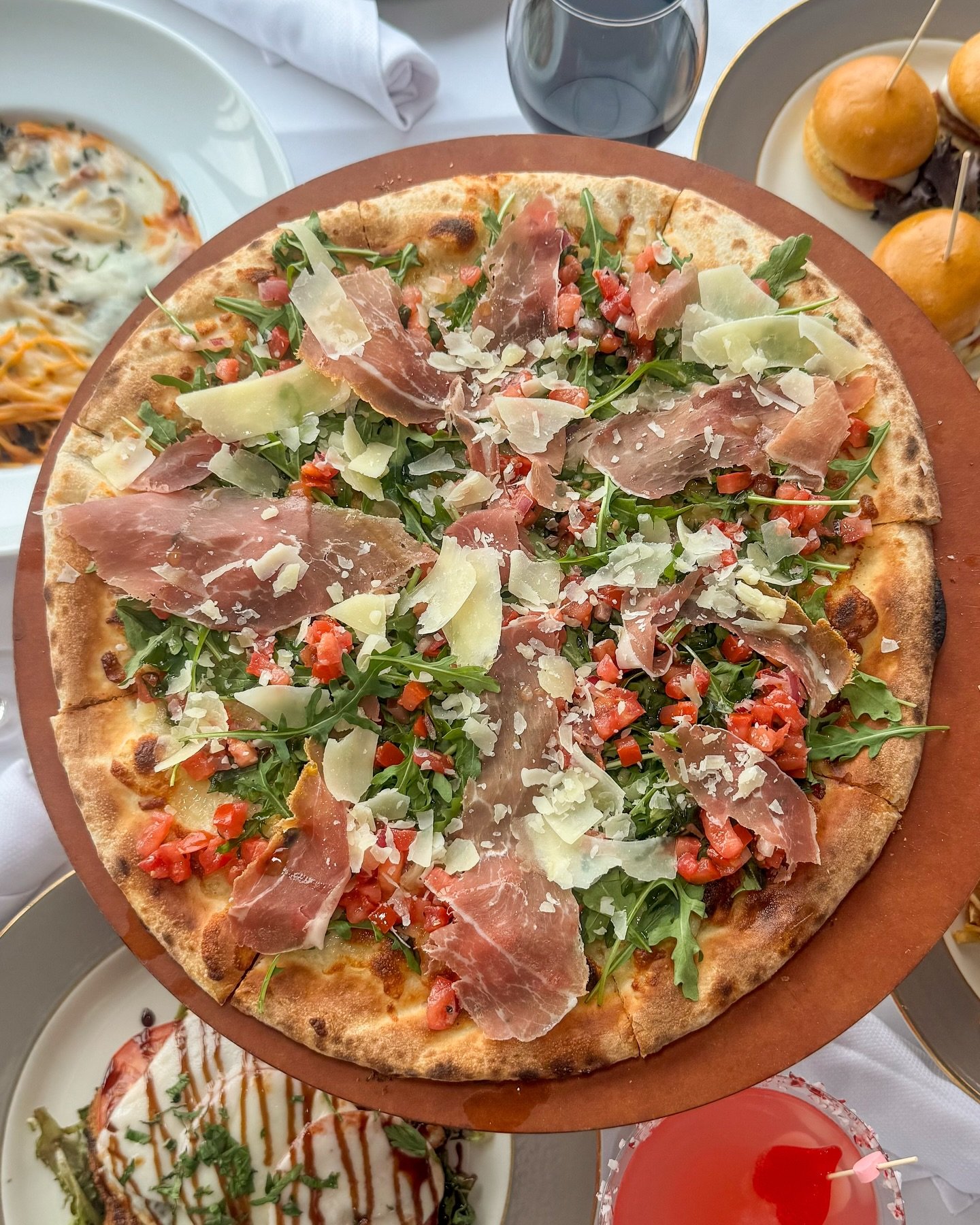 See you later&hellip; you know the spot. 

Milano &bull; arugula, prosciutto, mozzarella cheese, bruschetta, olive oil &amp; garlic

💃🏼 Spring Fling &bull; Saturday, April 25th
💗 Mother&rsquo;s Day Reservations are now open
📍9707 Amherst Ave, Mar