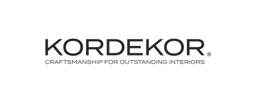 KORDEKOR logo with the tagline 'Craftsmanship for Outstanding Interiors' in black text on a white background.