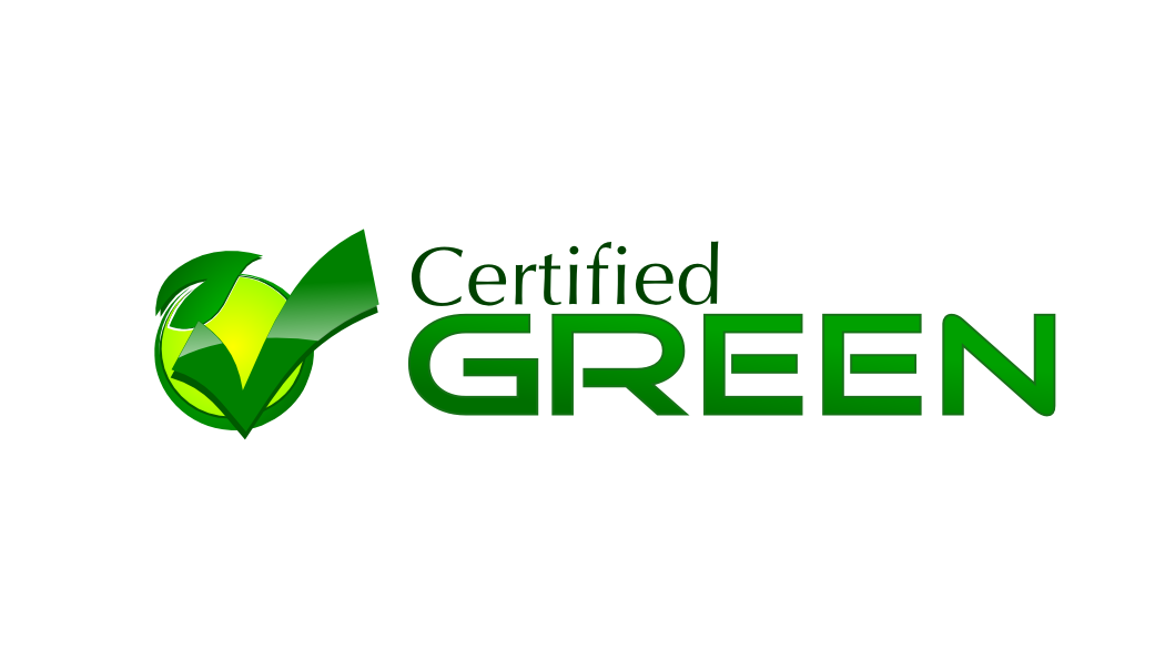 Certified Green logo with a green check mark inside a circle and the words 'Certified Green' in green font.