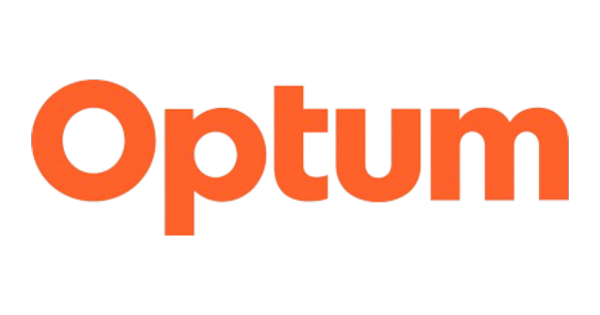 The word 'Optum' in bold orange letters.