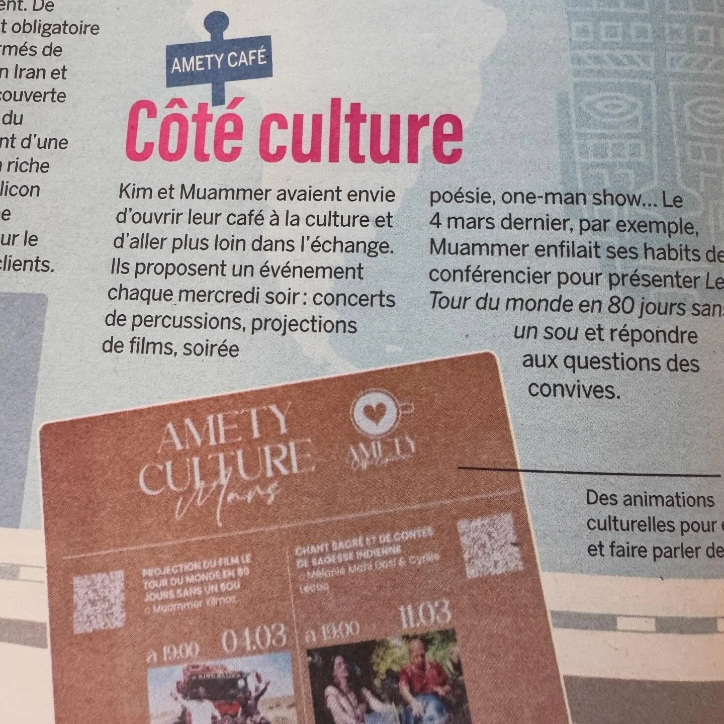 🎭 Nous cherchons un(e) b&eacute;n&eacute;vole pour coordonner les soir&eacute;es culturelles du mercredi soir !

Tu aimes l&rsquo;art, les rencontres et l&rsquo;organisation ? Tu as envie de faire vivre un lieu culturel et convivial ? Cette mission 