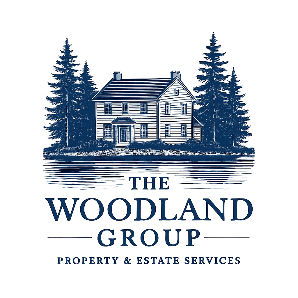 Logo for "The Woodland Group Property & Estate Services"