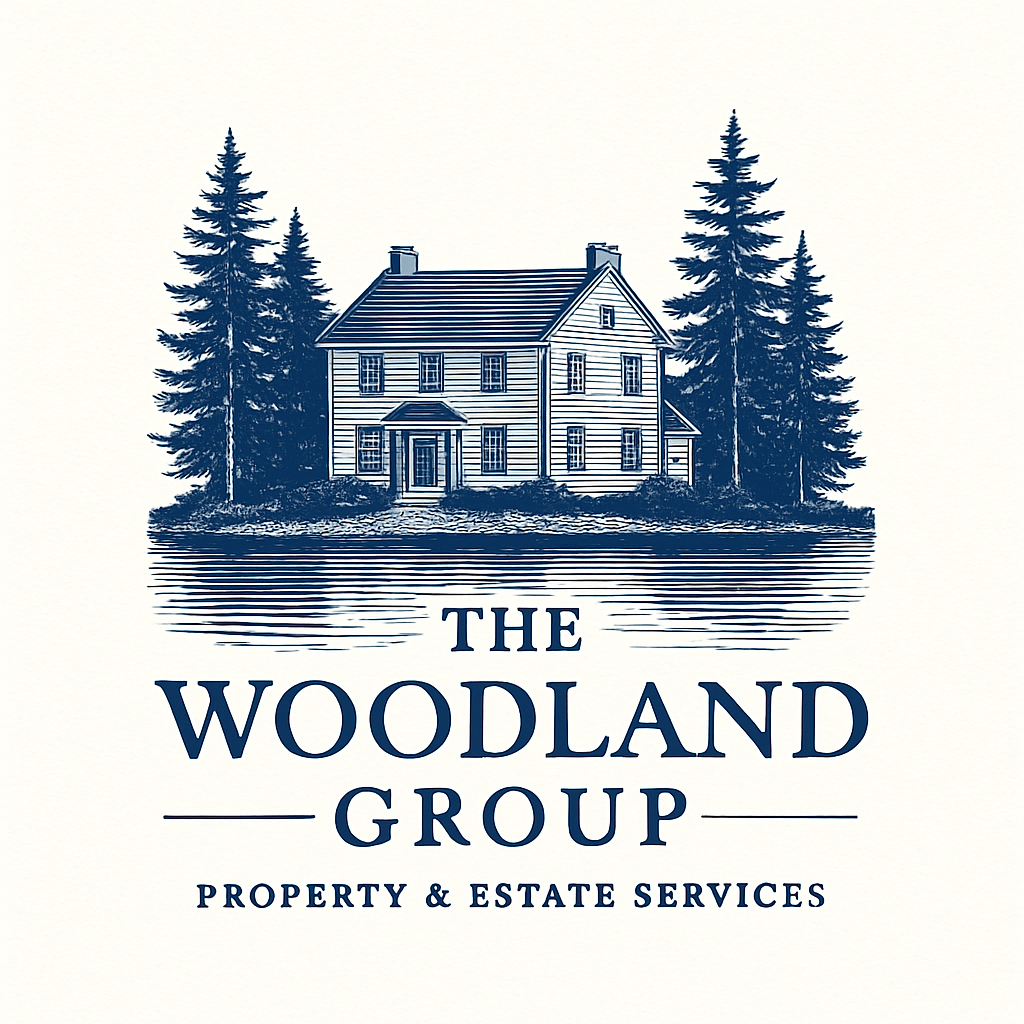 Logo for The Woodland Group Property & Estate Services.