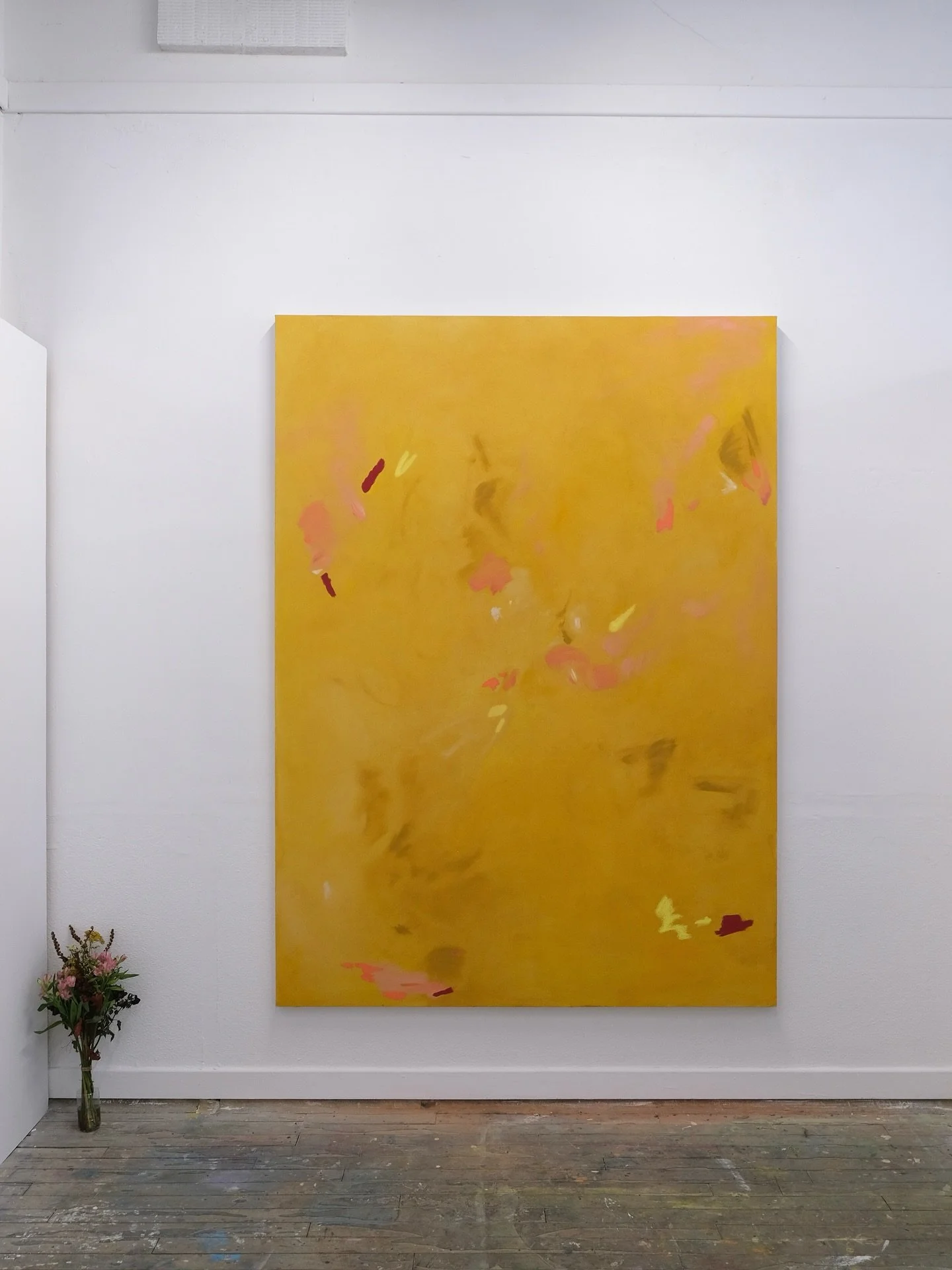 A closer look at &lsquo;Peated&rsquo; 

220 x 160 cm 

Oil on Canvas 

&lsquo;Jenna&rsquo;s practice is rooted in abstract painting, where she explores themes of nature, nostalgia and memory enhanced by sound. The focus is primarily on procedural mem