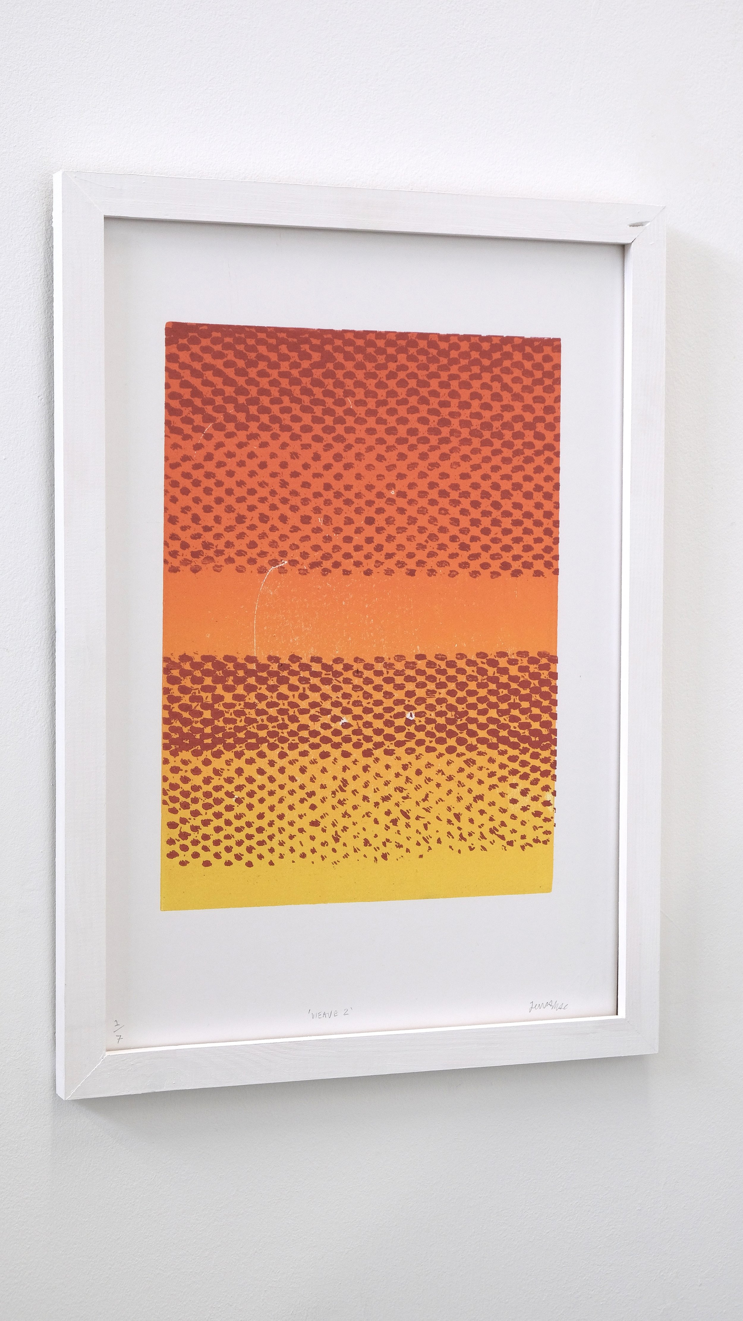 'Weave 2' 2025,

Relief print on paper 

39.3 x 54 cm