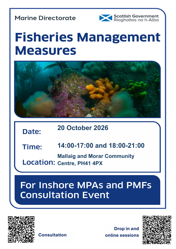 Poster for drop in events - Marine Protected Areas