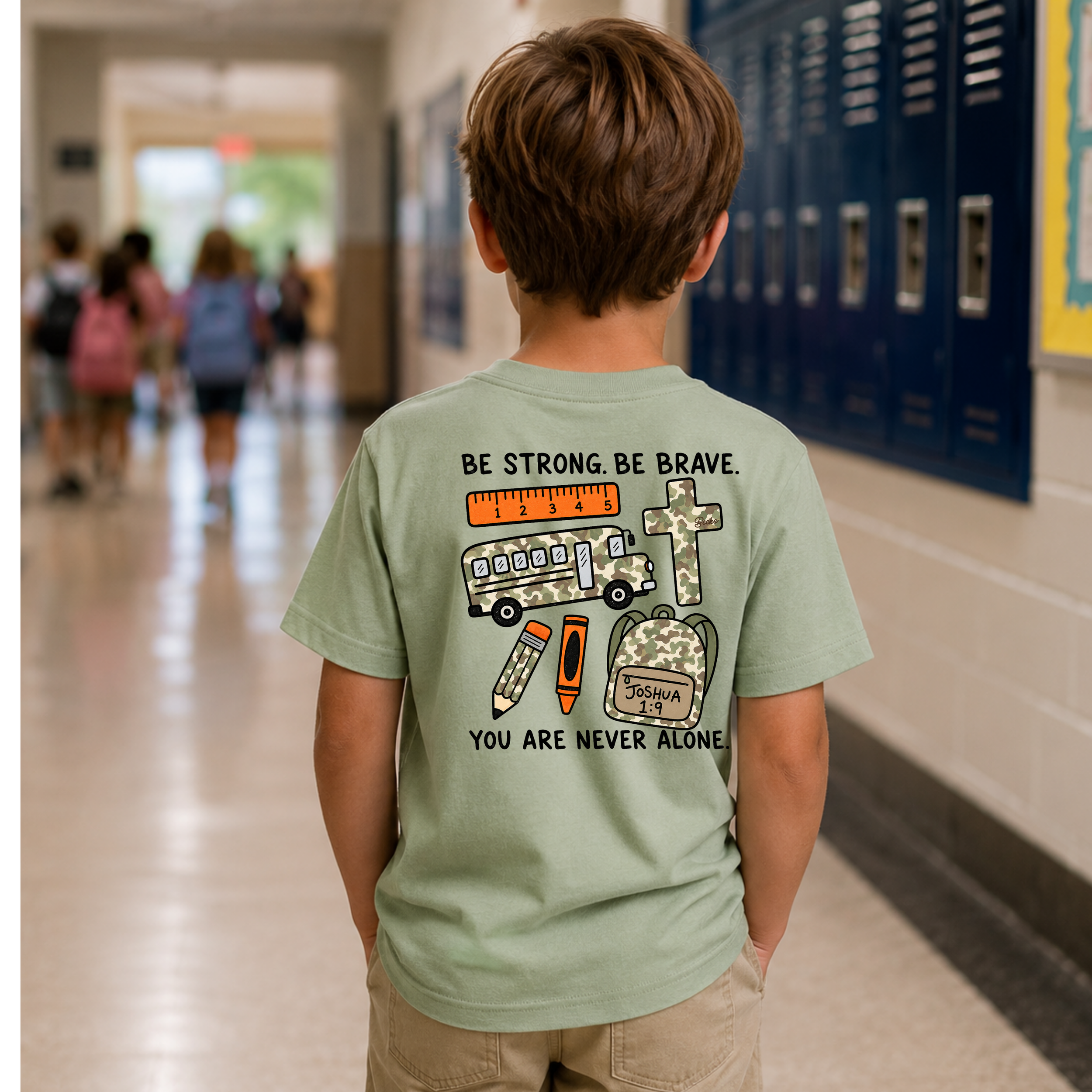 Be Strong, Be Brave School Tee