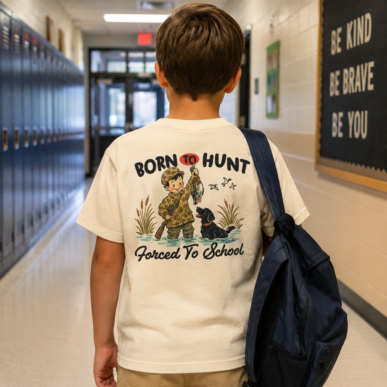 Born to Hunt, Forced to School Tee