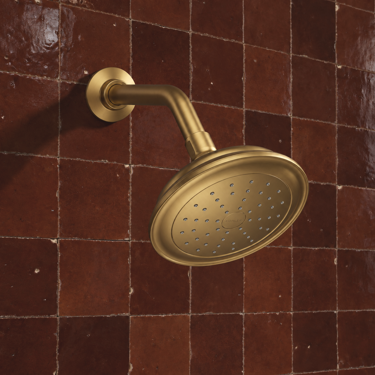 Kohler 72774-G-2MB Artifacts® Single-function showerhead, 1.75 gpm, Vibrant Brushed Moderne Brass