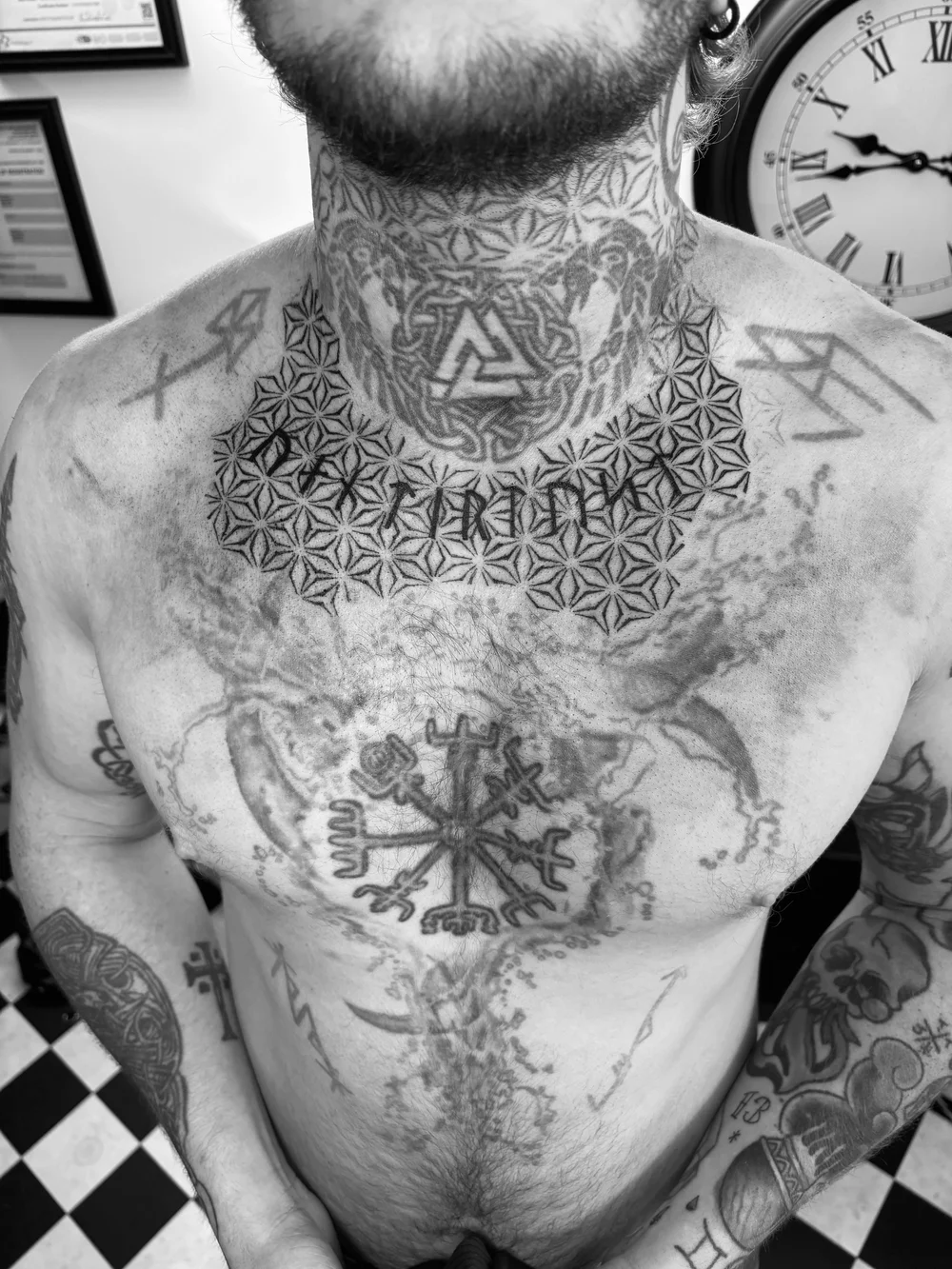 Large ornamental chest and stomach piece